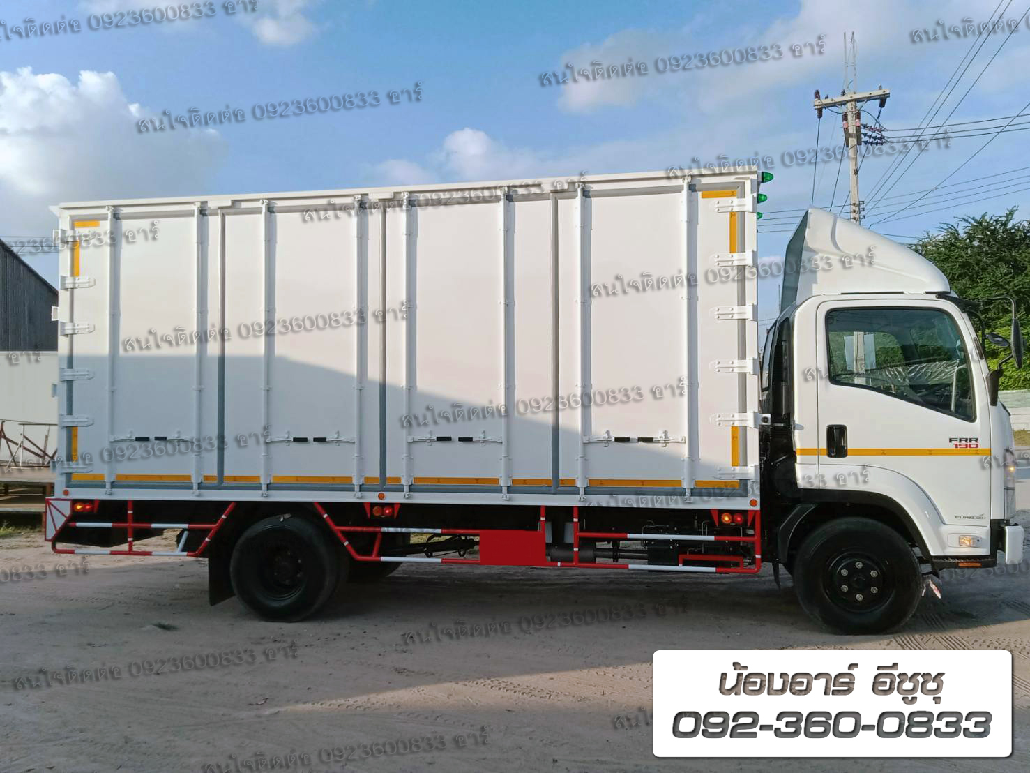 6 ล้อ ISUZU FRR190/210 แรงม้า พร้อมตู้บรรทุก ประตู 10 บาน