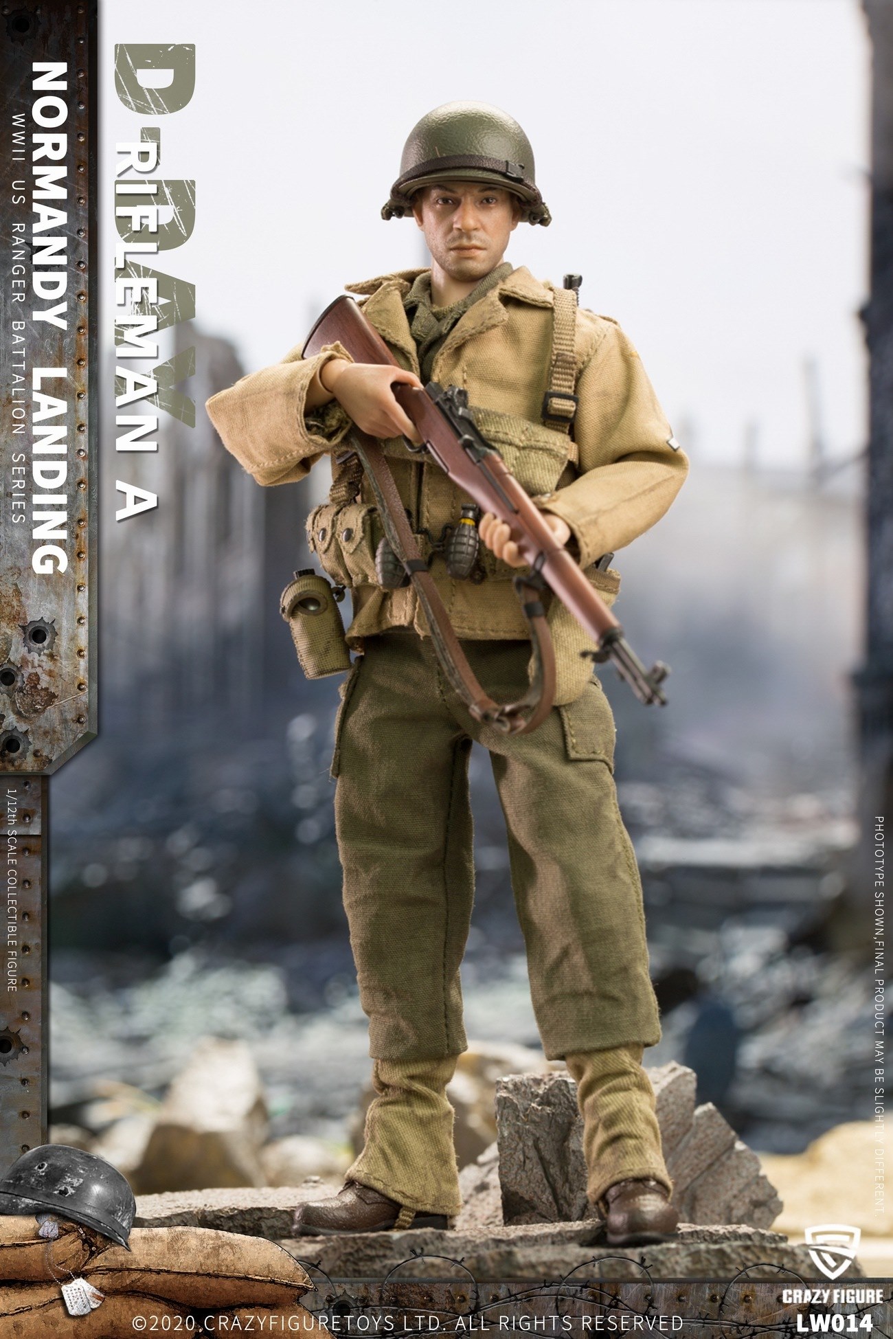 [สั่งจอง]Crazy Figure 1/12 : WWII U.S. Rangers On D-Day