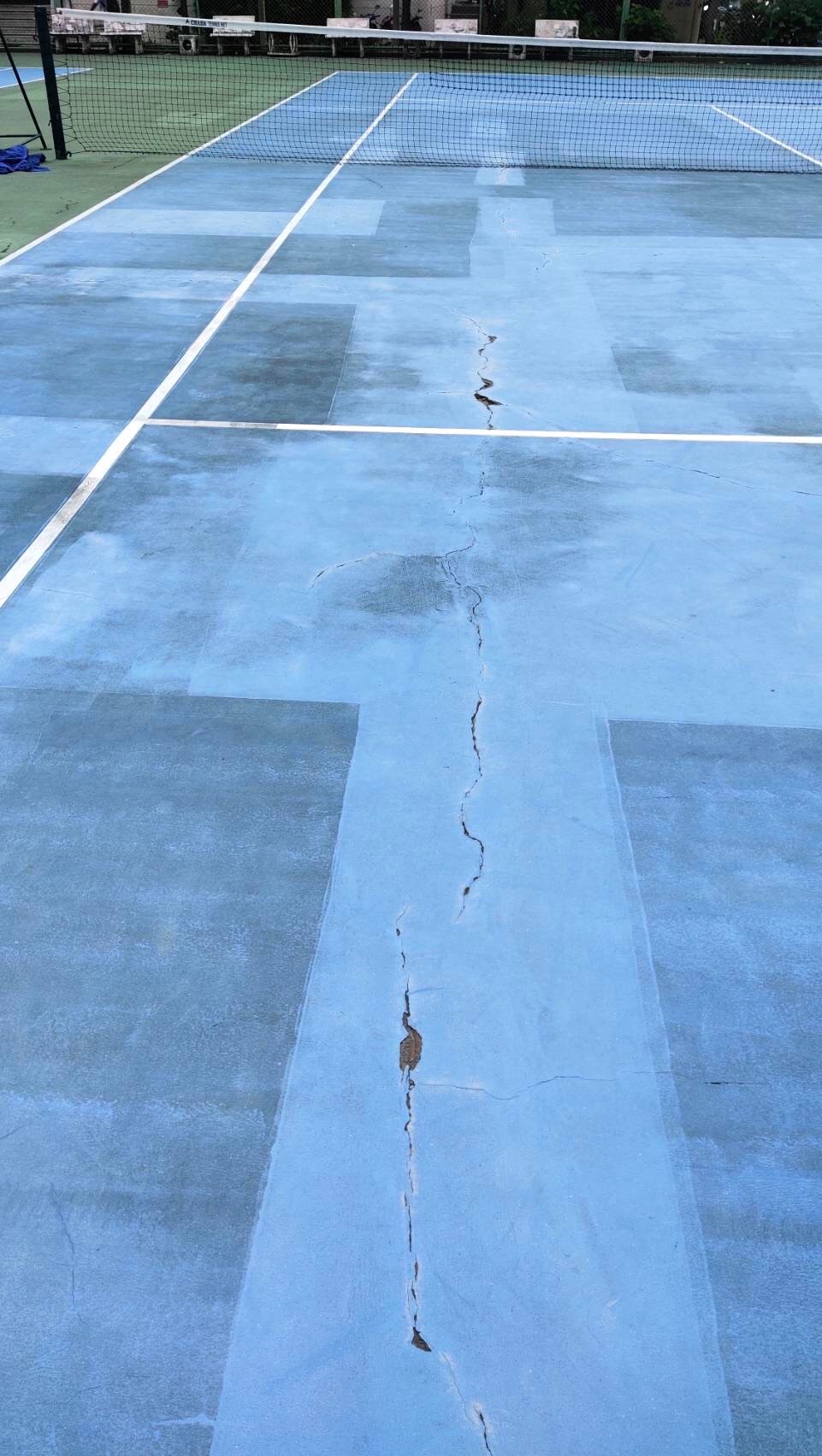 งานซ่อมแซมสนามเทนนิส รพ.ศิริราช