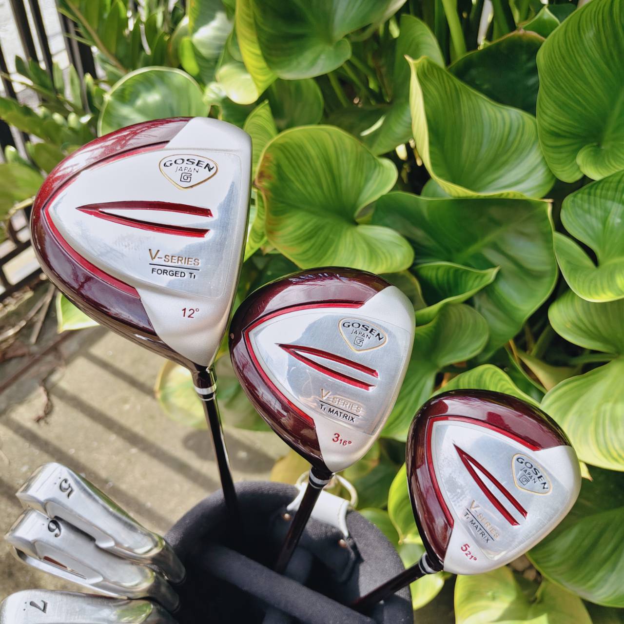 ไม้กอล์ฟสำหรับผู้หญิง FULLSET GOSEN JAPAN V-SERIES ชุดพรีเมี่ยมจากญี่ปุ่น 🔴 เบา ตีง่าย สวย
