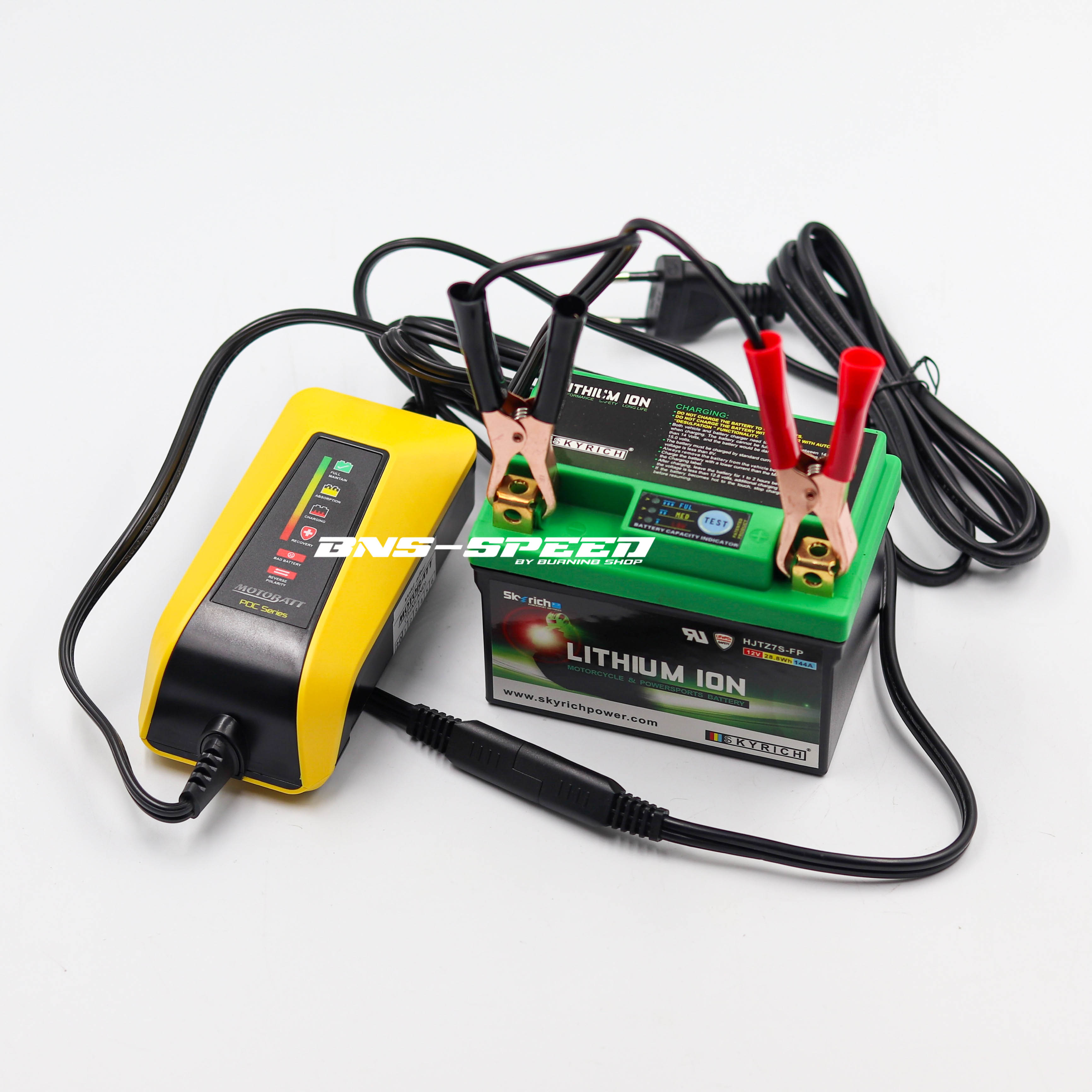 เครื่องชาร์จแบตเตอรี่มอเตอร์ไซค์ Motorbatt Water Boy (PDCWB) 6/12V 1.0Amp Lithium Charger