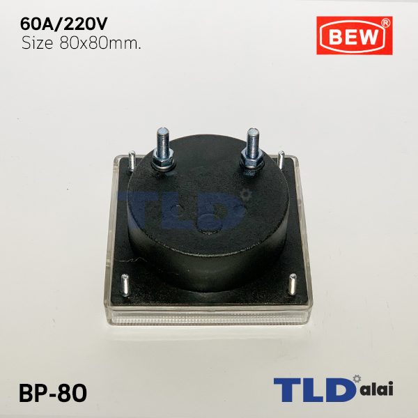 พาแนลมิเตอร์ แบบเข็ม ขนาด 60A ขนาด 80x80 mm. รุ่น BP-80 พร้อมอุปกรณ์ยึด Panel Meter ตัววัดความถี่ไฟฟ้า (Analog Frequency Panel Meter)