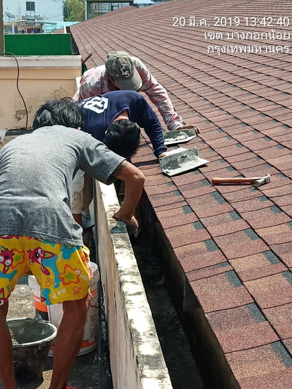 ร.พ ศิริราช งานพ่นกันซึม โพลียูเรีย