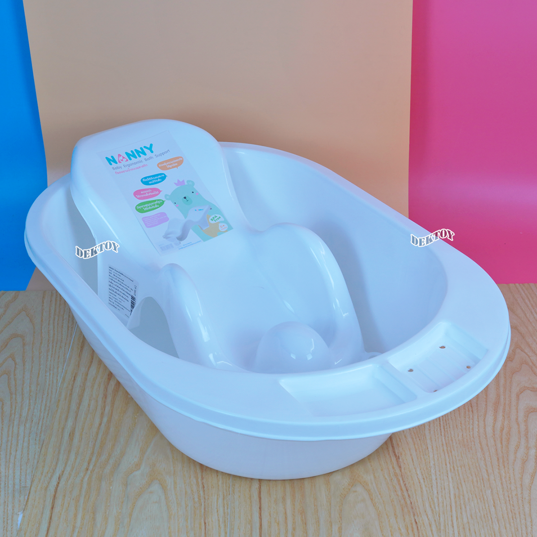 3070 Baba Nanny แนนนี่ อ่างอาบน้ำเด็ก รุ่น Classic Deluxe อ่างใบกลาง ไม่มีจุกระบายน้ำ