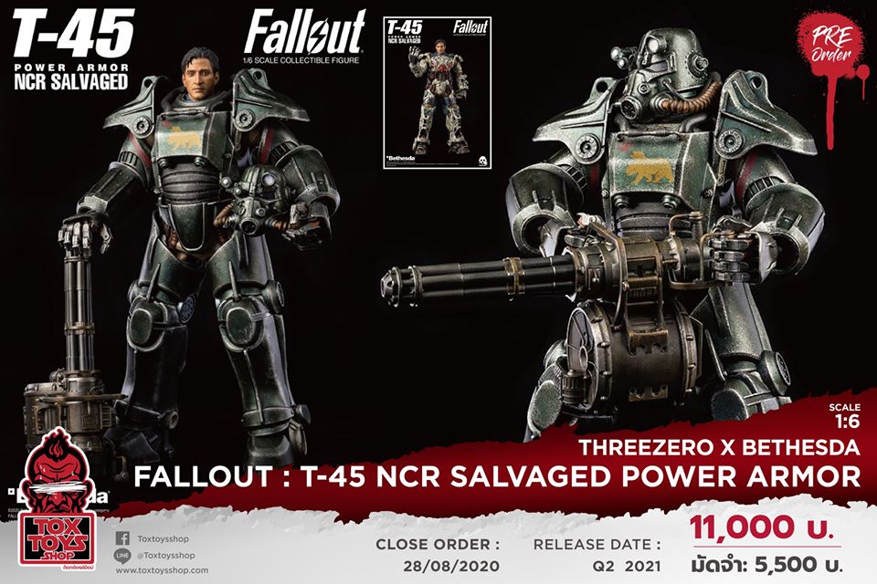 [สั่งจอง]ThreeZero X Bethesda 3Z0177 1/6 Fallout : T-45 NCR Salvaged Power Armor