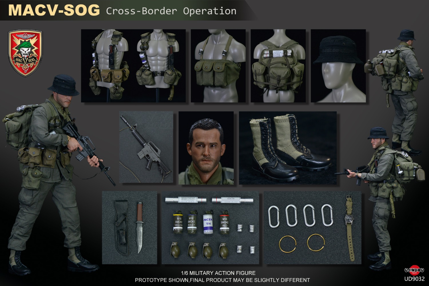 [สั่งจอง] UJINDOU UD9032 1/6 : MACV-SOG—CROSS BORDER OPERATION
