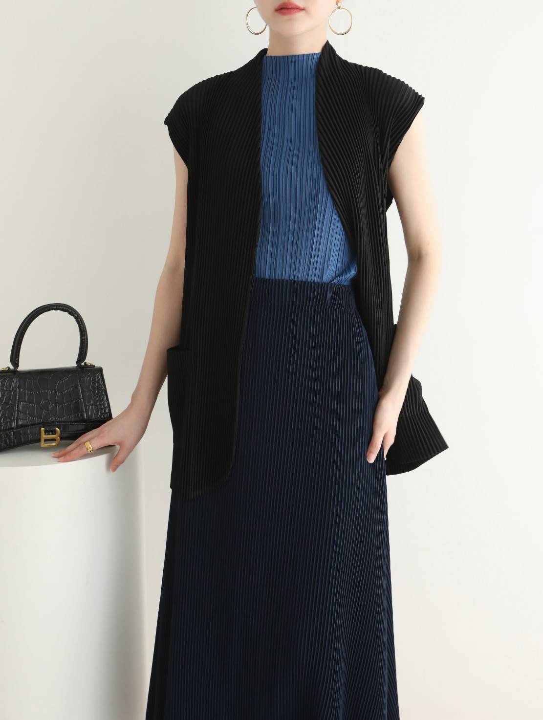 2MUAY รุ่น GJO8760 THICK WAIST TIE PLEAT CARDIGAN เสื้อคลุมผู้หญิง เสื้อคลุมพลีทคุณภาพ 8สี FREE SIZE