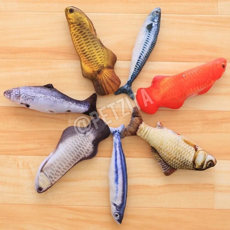 🇹🇭พร้อมส่ง🇹🇭 ตุ๊กตาปลาแคทปนิป 🐟🐠🦈 ยัดในผสมไส้แคทนิป หญ้ากัญชาแมว