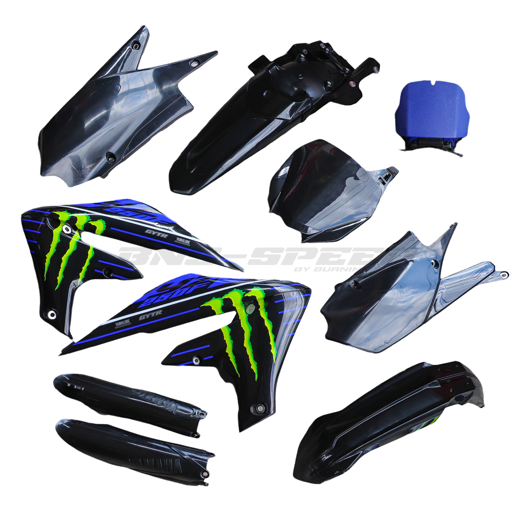 ชุดพลาสติกแท้ Yamaha Japan ลาย Limited Monster Energy สำหรับ YZ250F ปี 19-22, YZ250FX ปี 20-22