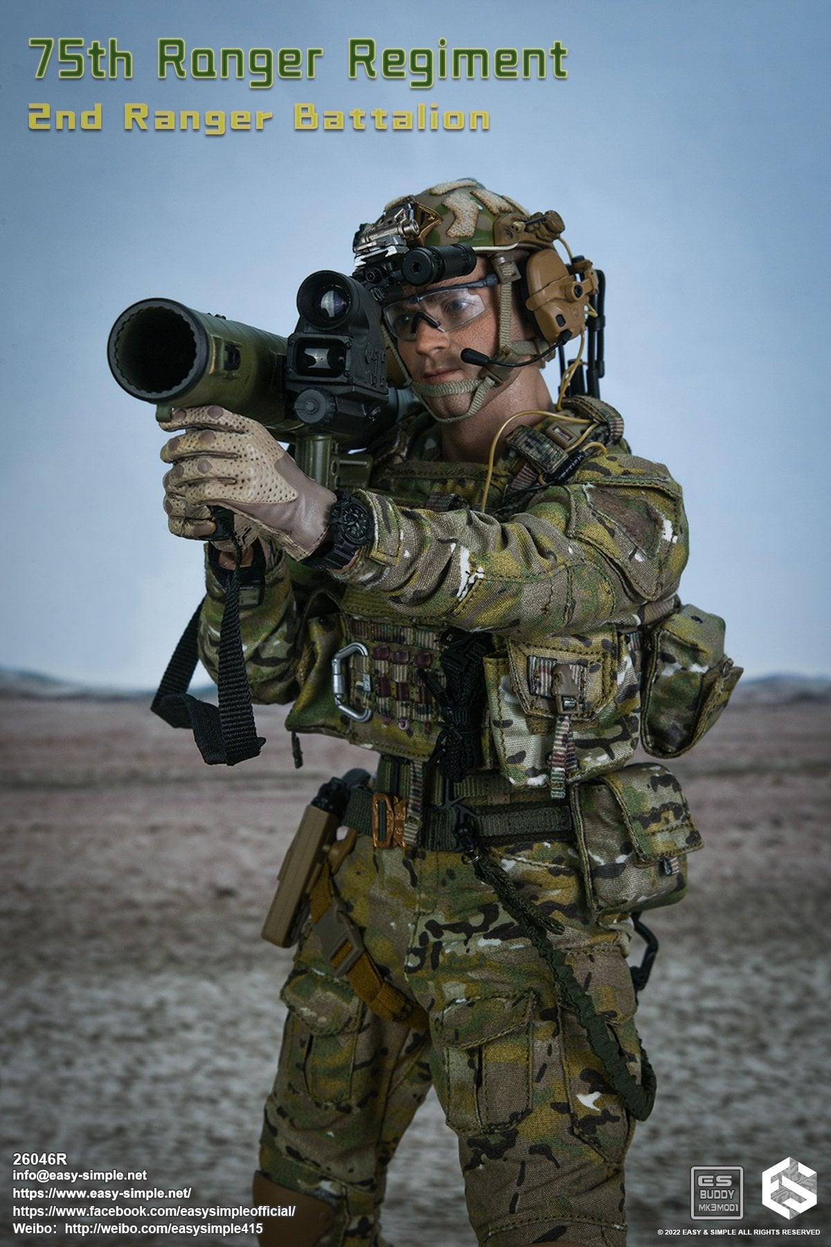[สั่งจอง]Easy&Simple 26046R 1/6 : 75th Ranger Regiment 2nd Ranger Battalion