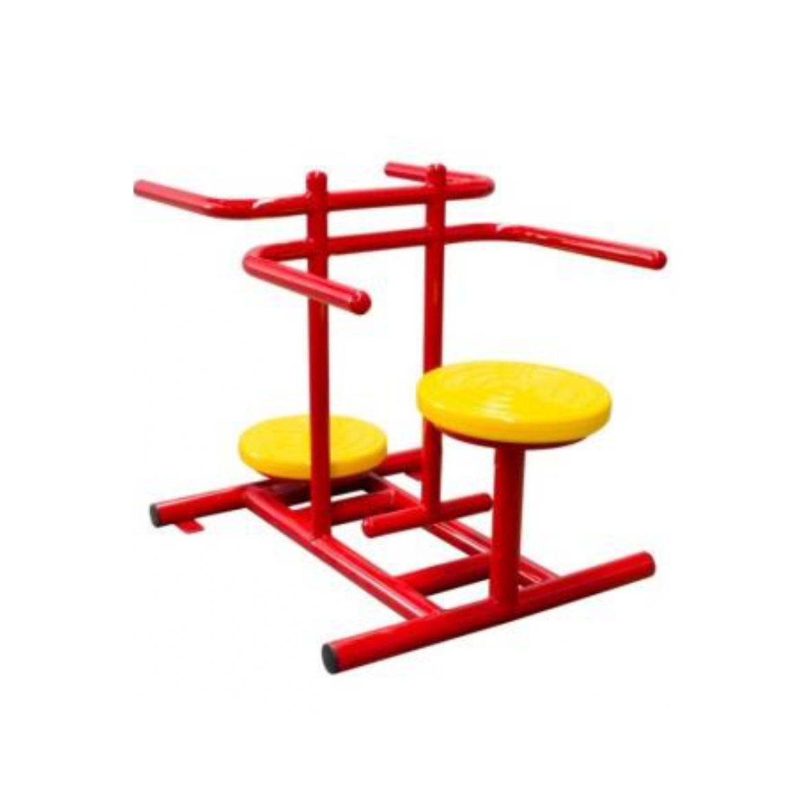 เครื่องออกกำลังกายเด็ก ชุดนั่ง-ยืน บิดเอวคู่ ,เครื่องออกกำลังกายกลางแจ้ง, ลานกีฬา, อเนกประสงค์, สนามกีฬา