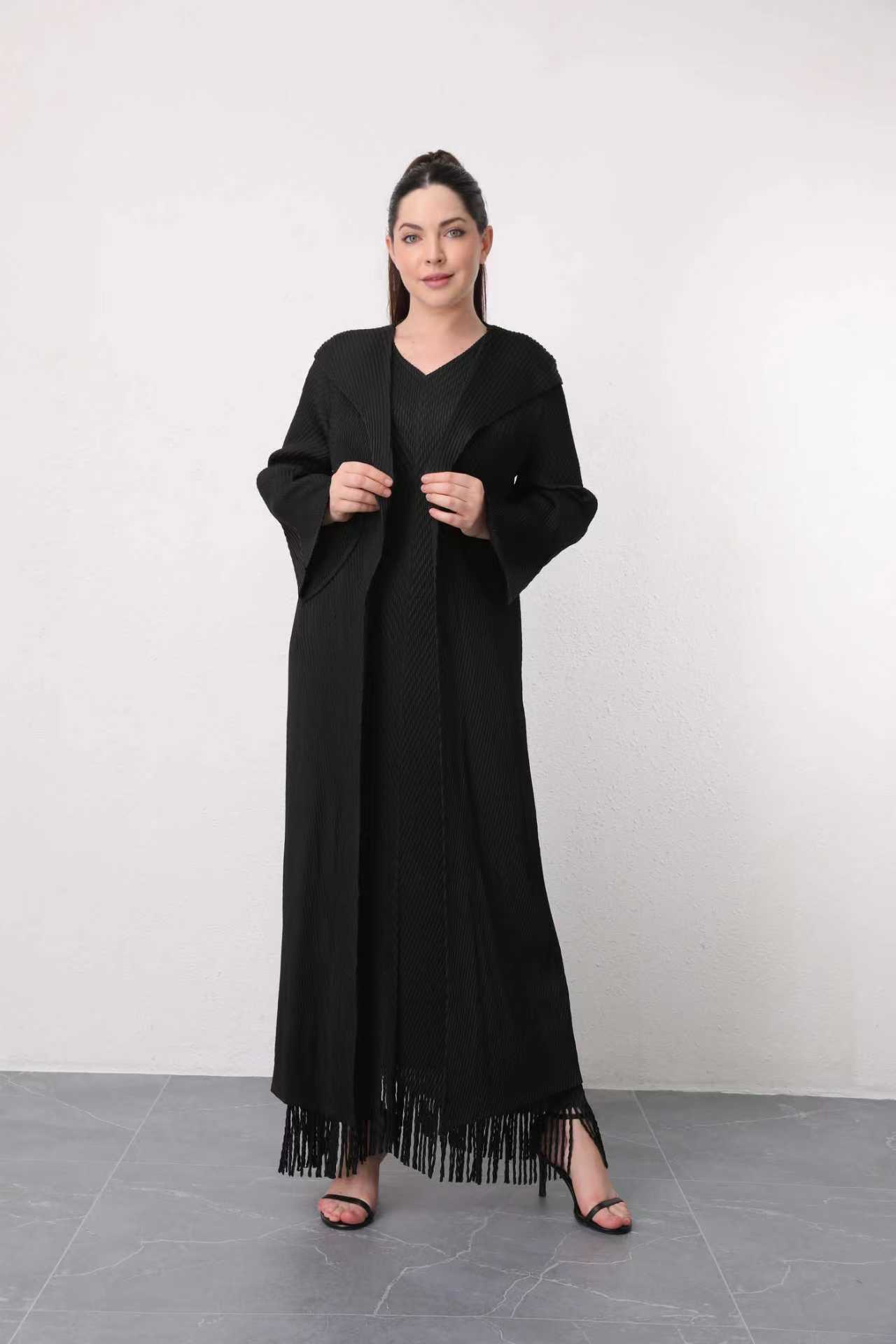 2MUAY รุ่น GA2001 FRINGE MAXI PLEATED SET 5 สี FREE SIZE