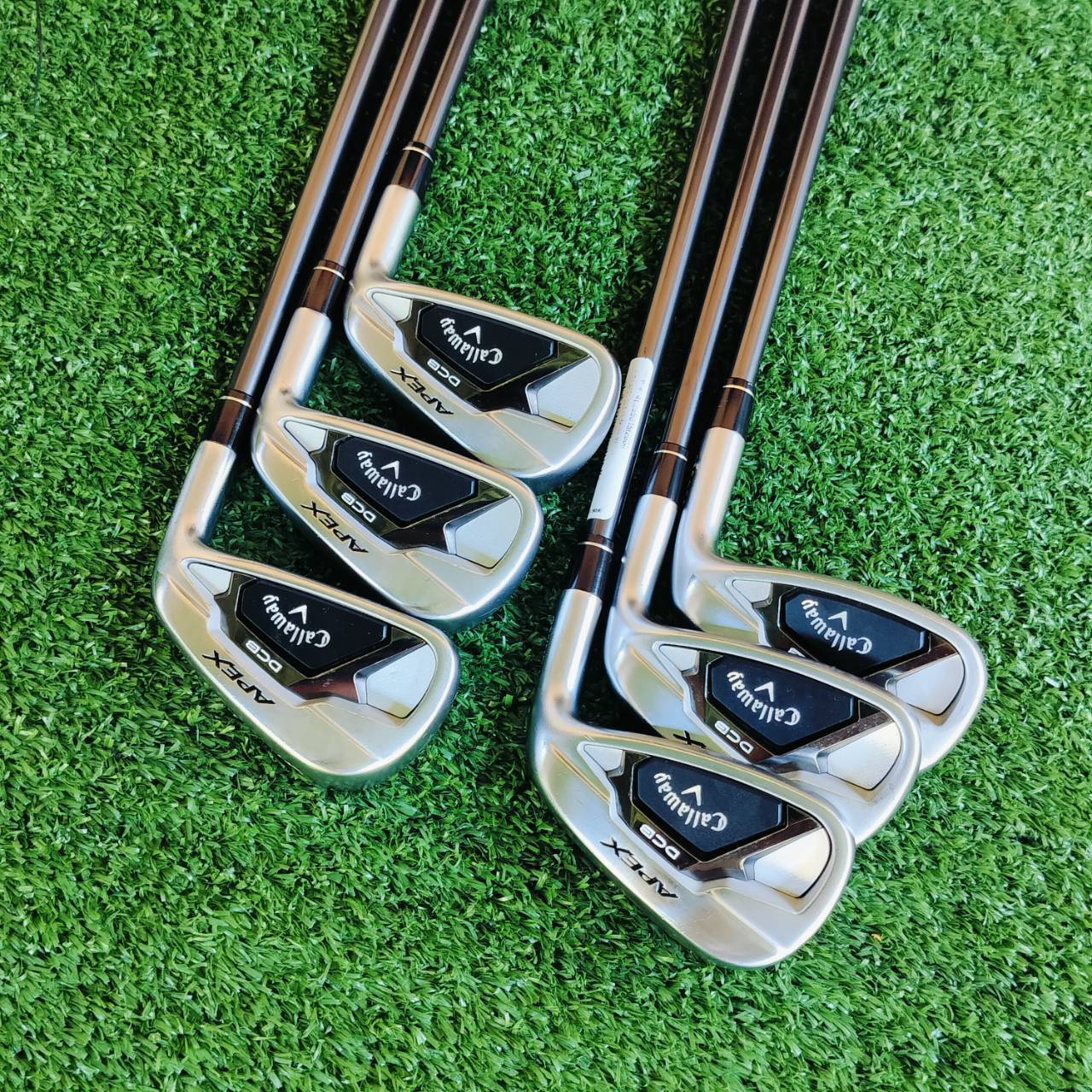 ชุดเหล็ก Callaway APEX DCB21 เหล็ก FORGED สุดพรีเมี่ยม ก้าน DIMANA 55R ทั้งชุด ใช้ A.I. เข้ามาใช้ในการออกแบบ ประเมิณผลจากรูปแบบนับหมื่น จนออกมาเป็นชุดเหล็กสุดยอดขุมพลัง ไม้กอล์ฟพรีเมี่ยมมือสอง ของแท้ By NakaraLuxurious