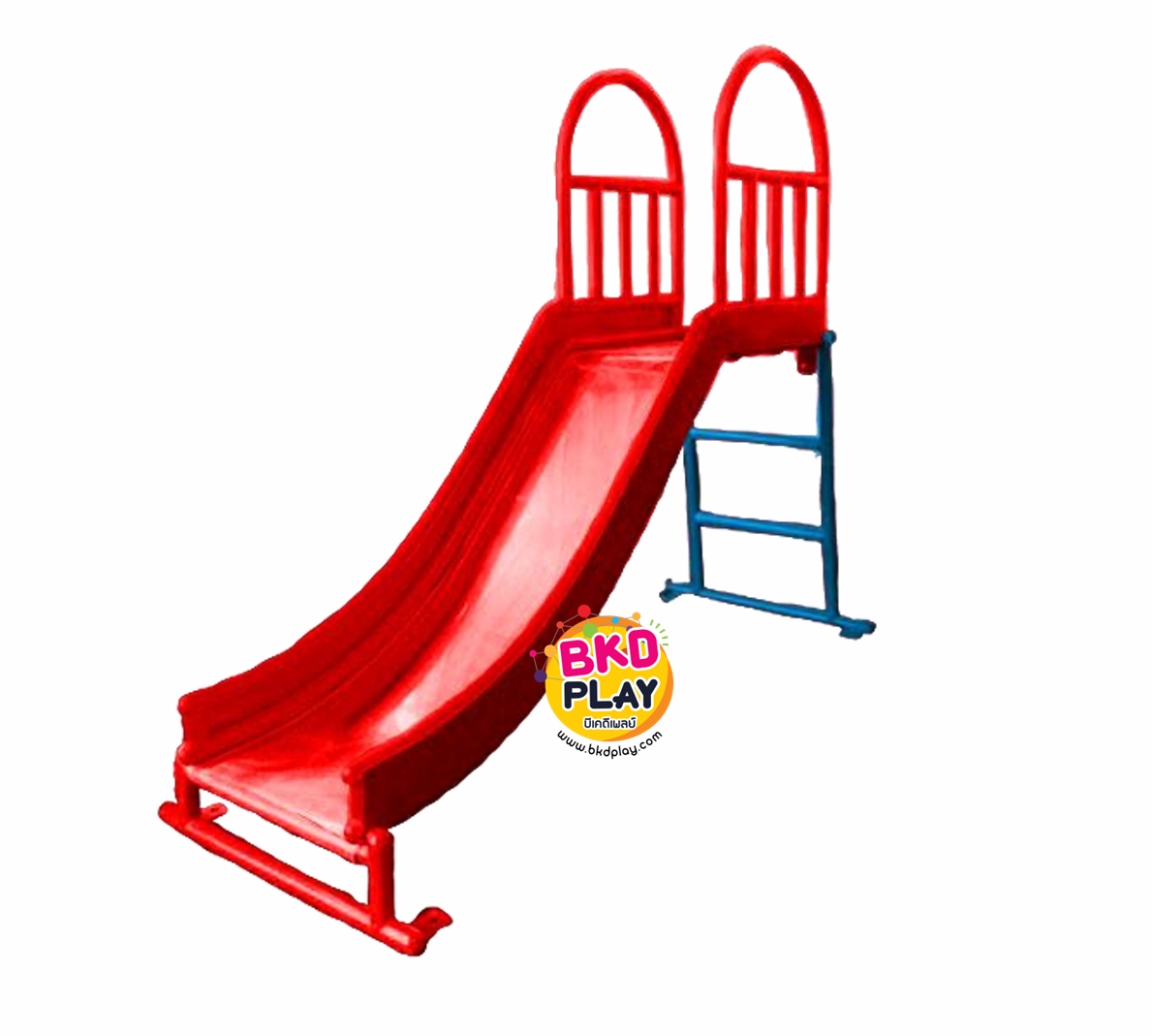 สไลเดอร์เหล็ก กระดานลื่นเดี่ยว งานกลางแจ้ง ความสูงจากพื้นถึงที่นั่ง 120 มาตรฐานมอก. สั่งผลิตตามสีได้