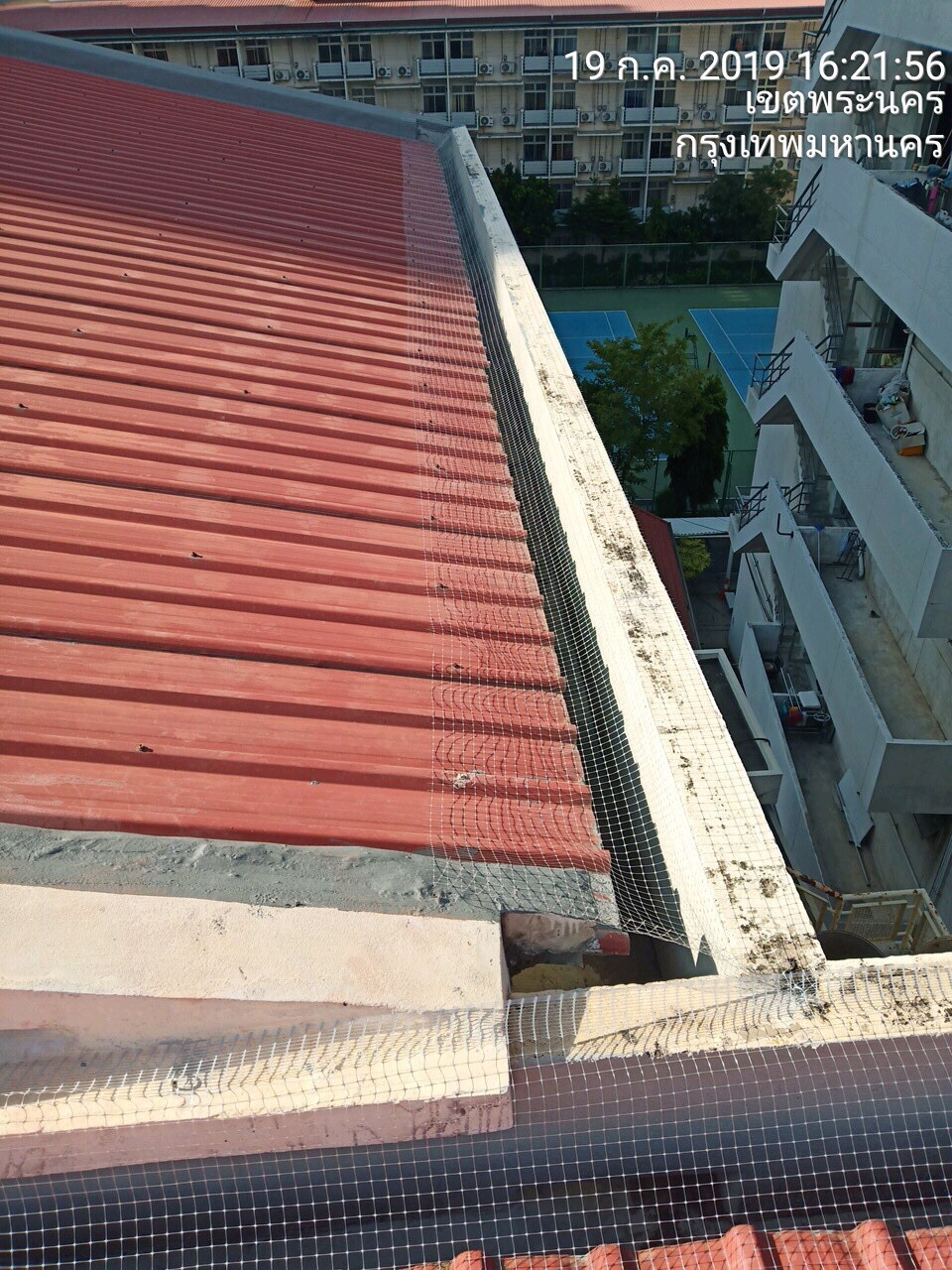 งานซ่อมหลังคา,ฝ้า,ผนัง,หอสมุด รพ.ศิริราช