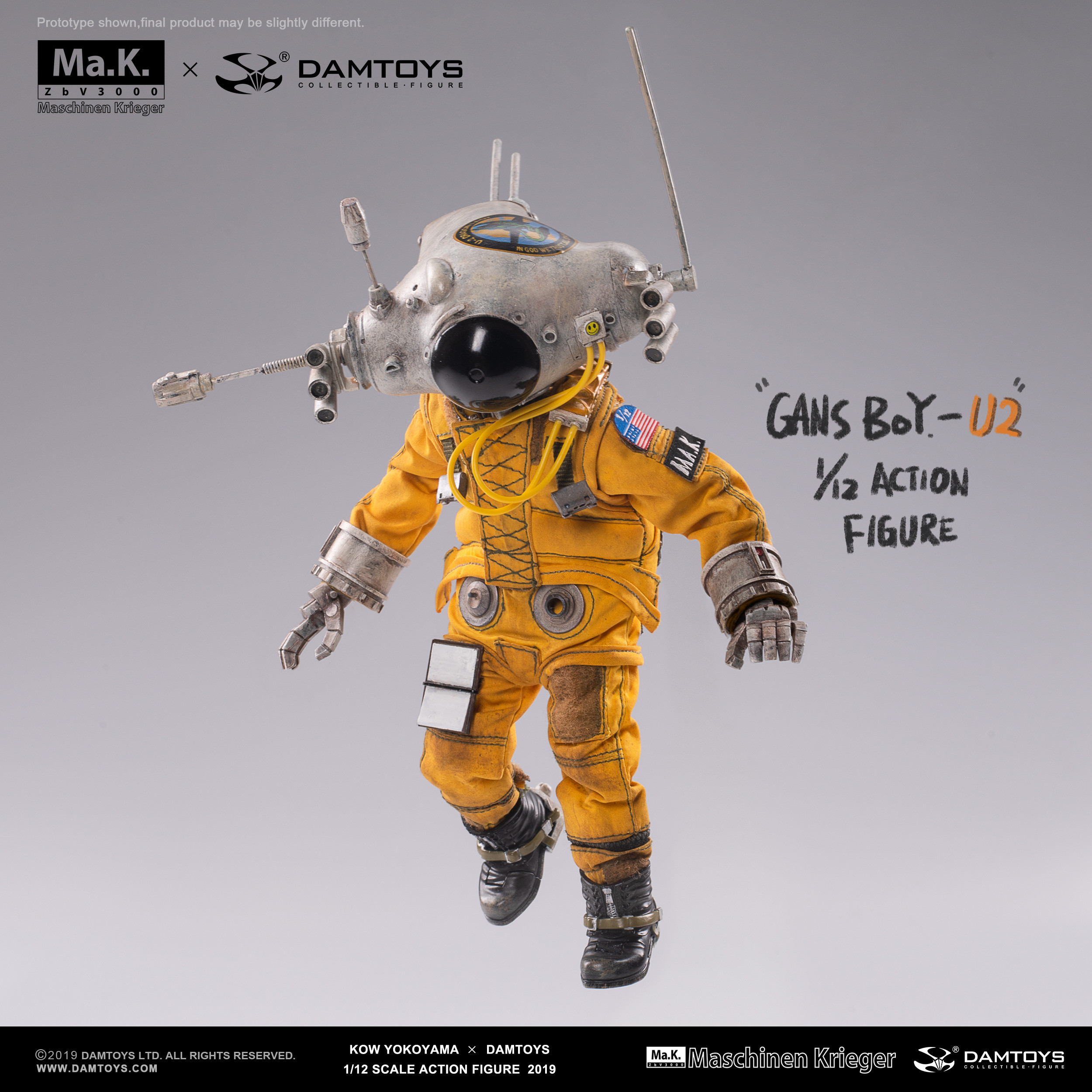 [สั่งจอง] Damtoys x Kow Yokoyama (CS018) Gans Boy U-2 1/12 action figure