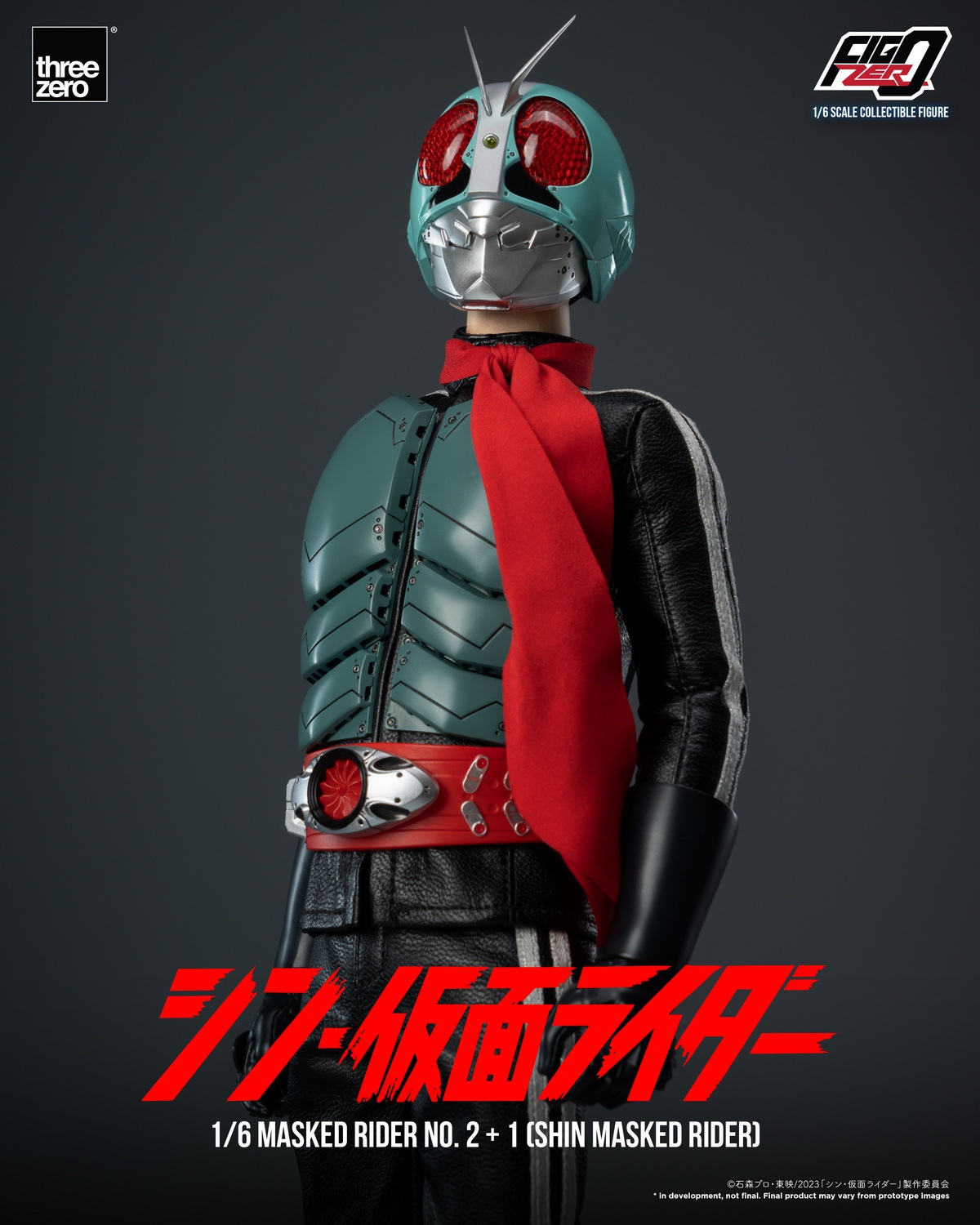 [พร้อมส่ง] Threezero 3Z06780W0 1/6 : SHIN MASKED RIDER FigZero Masked Rider No.2+1