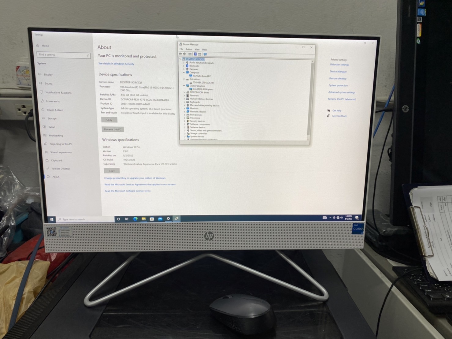 HP All in one 22-df1027d