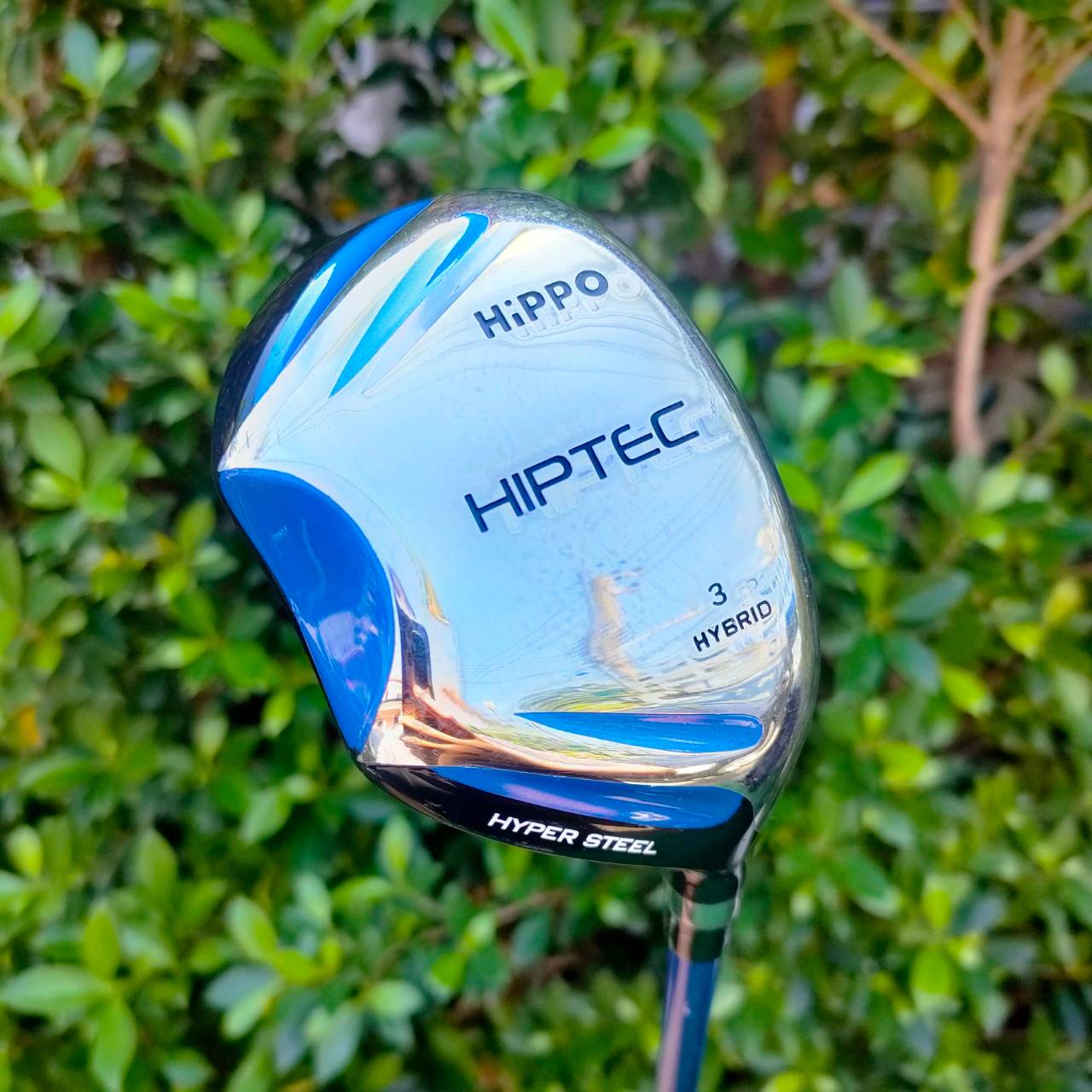 HYBRID3 HIPPO HIPTEC ก้าน MITSUBISHI RAYON FLEX R สภาพสวยมากใหม่เลยครับ หัวดีไซน์พิเศษ ตีง่ายจริงๆ ออกเป็นสี่เหลี่ยมเพื่อให้ HIGH M.O.I. และมีเว้าด้านหลัง