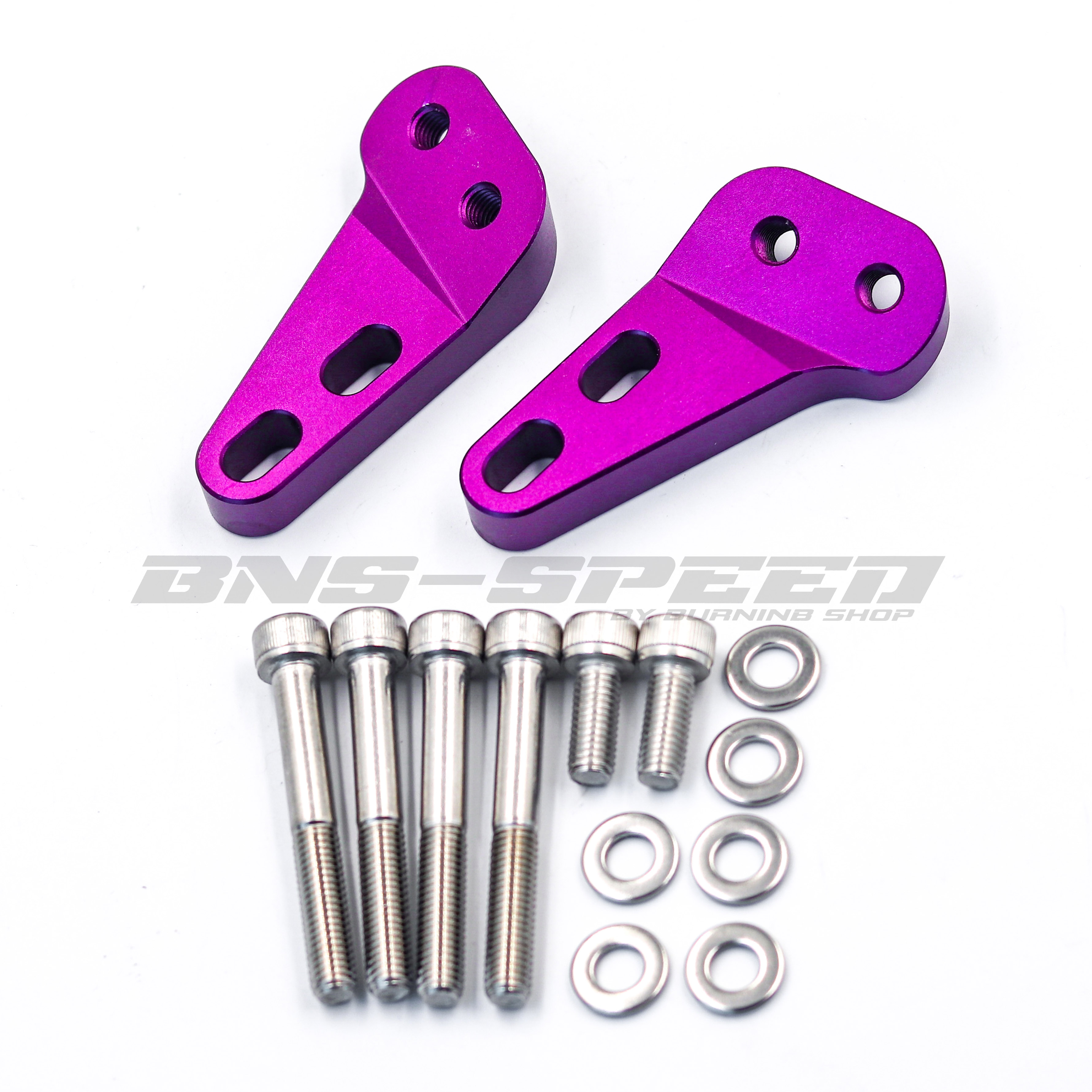 ขาจับการ์ดแฮนด์แผงคอหน้า CRF250/300L/M/RALLY, KLX250 - สีม่วง