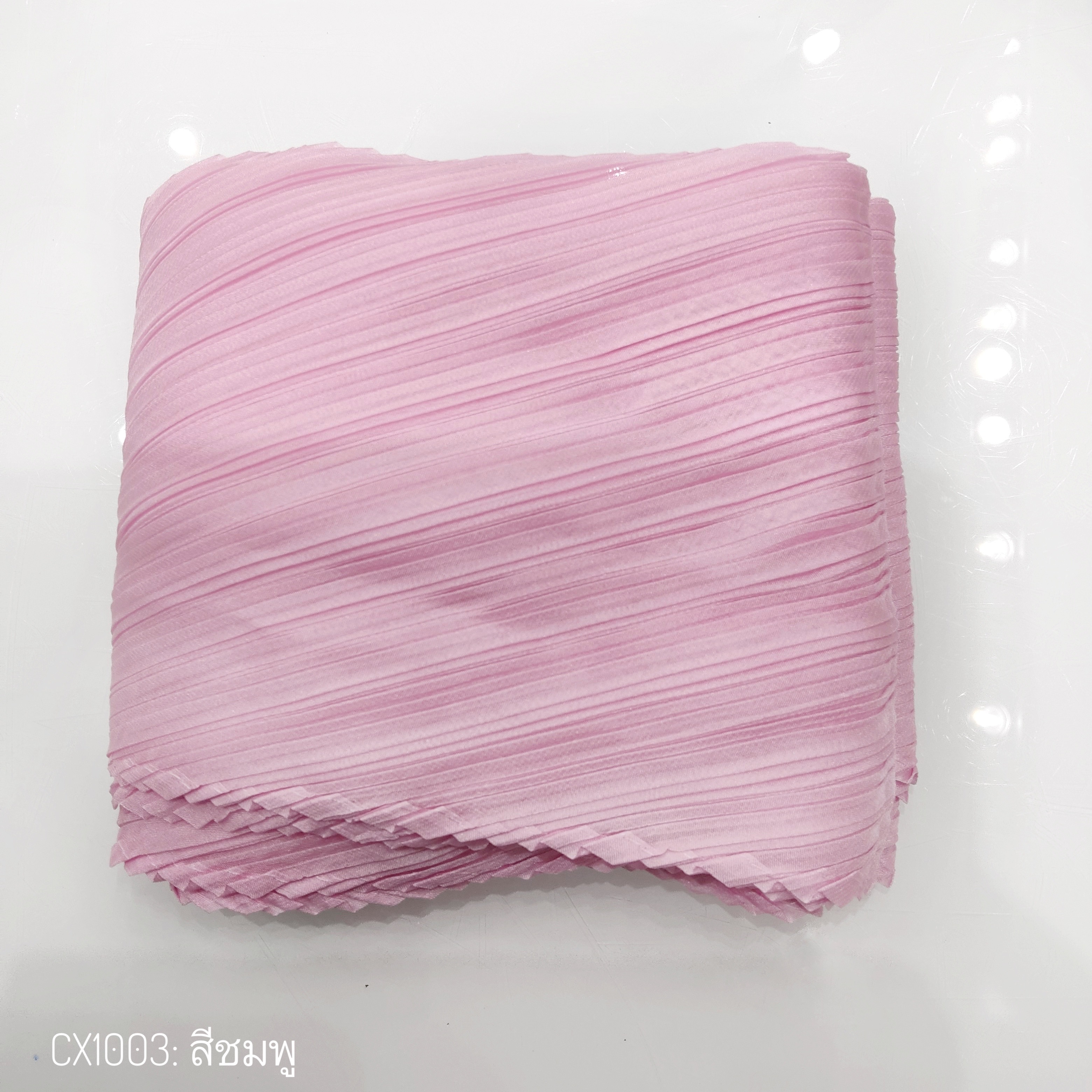 2MUAY CX1003 ผ้าพันคออัดพลีท BASIC PLEATED SCARF 21 สี