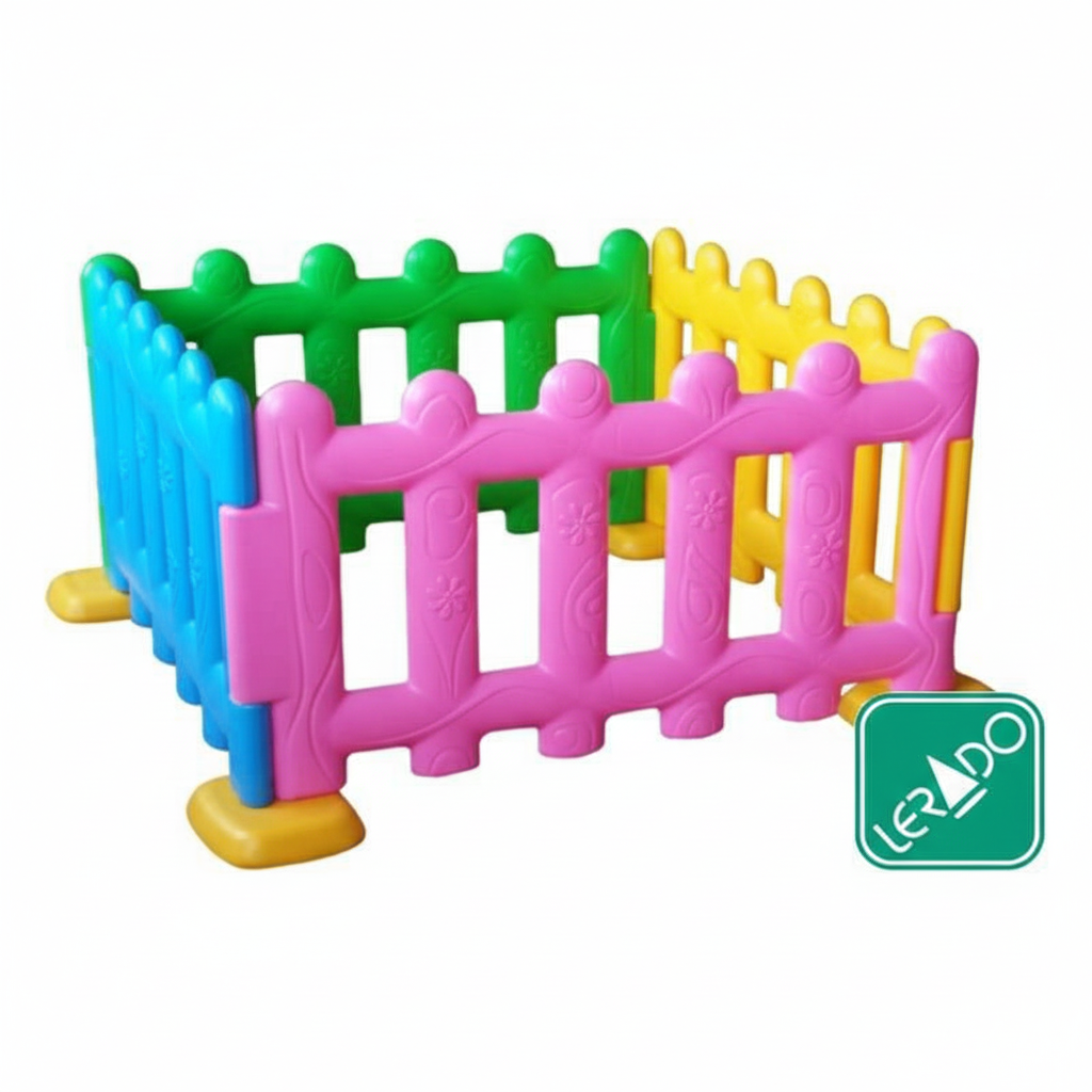 รั้วกั้นเด็กคอกกั้นสีหวาน 1ชุดมี4ชิ้น , คอกกั้นเด็ก, เว้นระยะห่าง แบ่งโซนพื้นที่ บ่อบอล พร้อมส่ง ขนาด 104x104x65ซม.