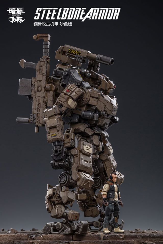 [สั่งจอง]หุ่นจักรกลกระดูกเหล็กทะเลทราย JOYTOY 51921012 1/25 Steel bone armour （Sand）