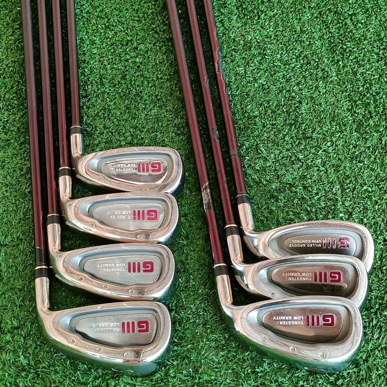 ** ไม้กอล์ฟสำหรับผู้หญิง ** ชุดเหล็ก DAIWA GIII TUNGSTEN LOW GRAVITY มีเหล็ก 5-9 เเละ PW AW ก้าน GII HYPER KICK FR-I FLEX L สุดยอดชุดเหล็กพรีเมี่ยม