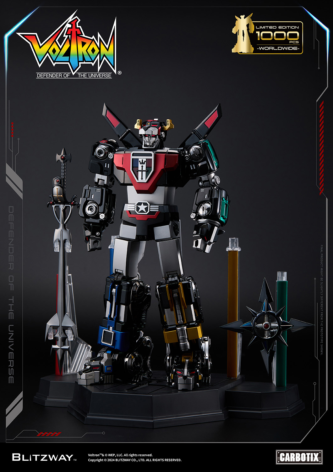 [สั่งจอง] Blitzway Carbotix : Black Voltron