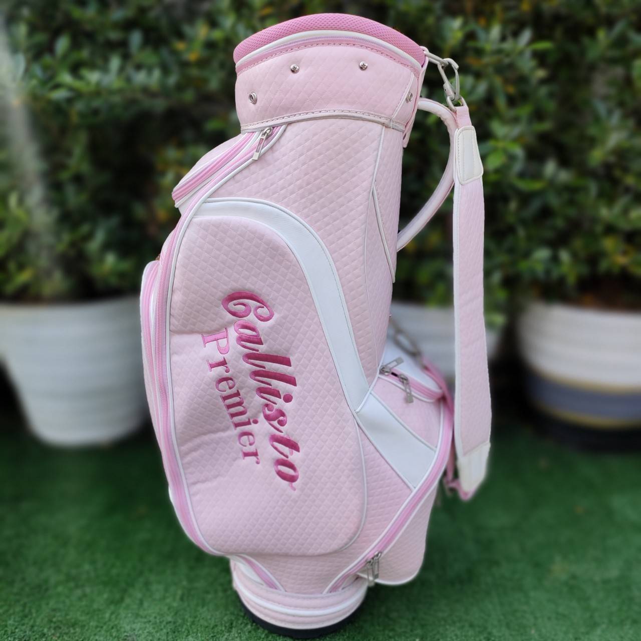 ถุงกอล์ฟ CALLISTO PREMIER มือสอง สีชมพู สภาพสวยนางฟ้าครับ