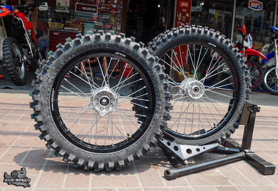 ชุดล้อวิบาก 21/18 KLX250 D-TRACKER250 พร้อมยาง