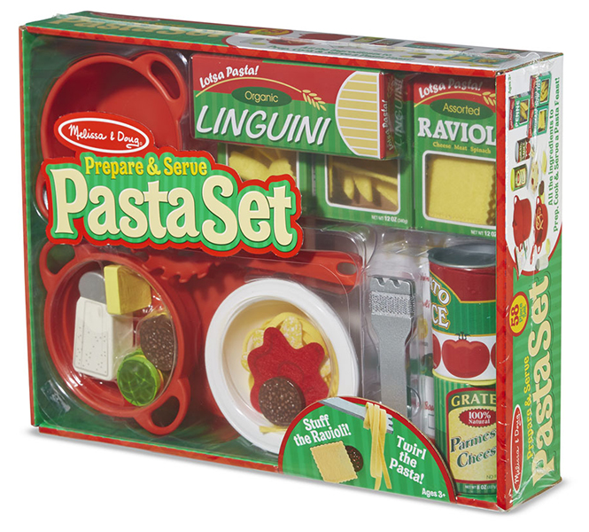 ชุดทำพาสต้า Melissa & Doug Slice & Prepare & Serve Pasta Set มาพร้อมอุปกรณ์ครบครัน อย่างดี 58ชิ้น รุ่น 9361 ของเล่น,ของเล่นเสริมพัฒนาการ, ของเล่นอเมริกา,melissa & doug