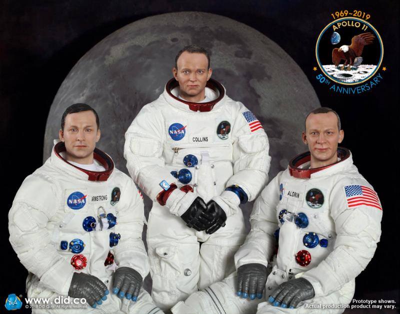 [สั่งจอง] DID 1/6 Scale Apollo 11 Astronauts- Armstrong, Aldrin, and Collin