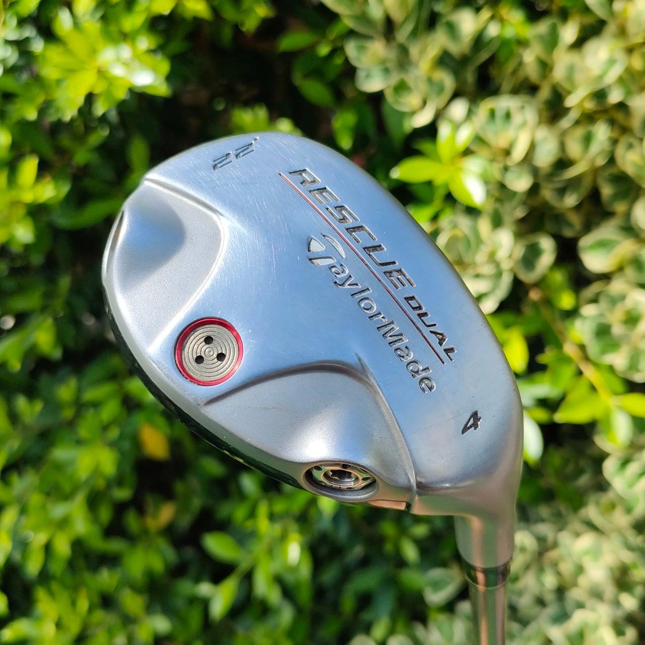 HYBRID 4 TAYLORMADE RESCUE DUAL องศา 22 ก้าน TAYLORMADE M.A.S FLEX R รุ่นนี้มีหมุดพิเศษให้ไขปรับ สามารถควบคุม ทิศทางได้ดีขึ้นมากๆครับ ตีง่ายด้วยหน้าใหญ่