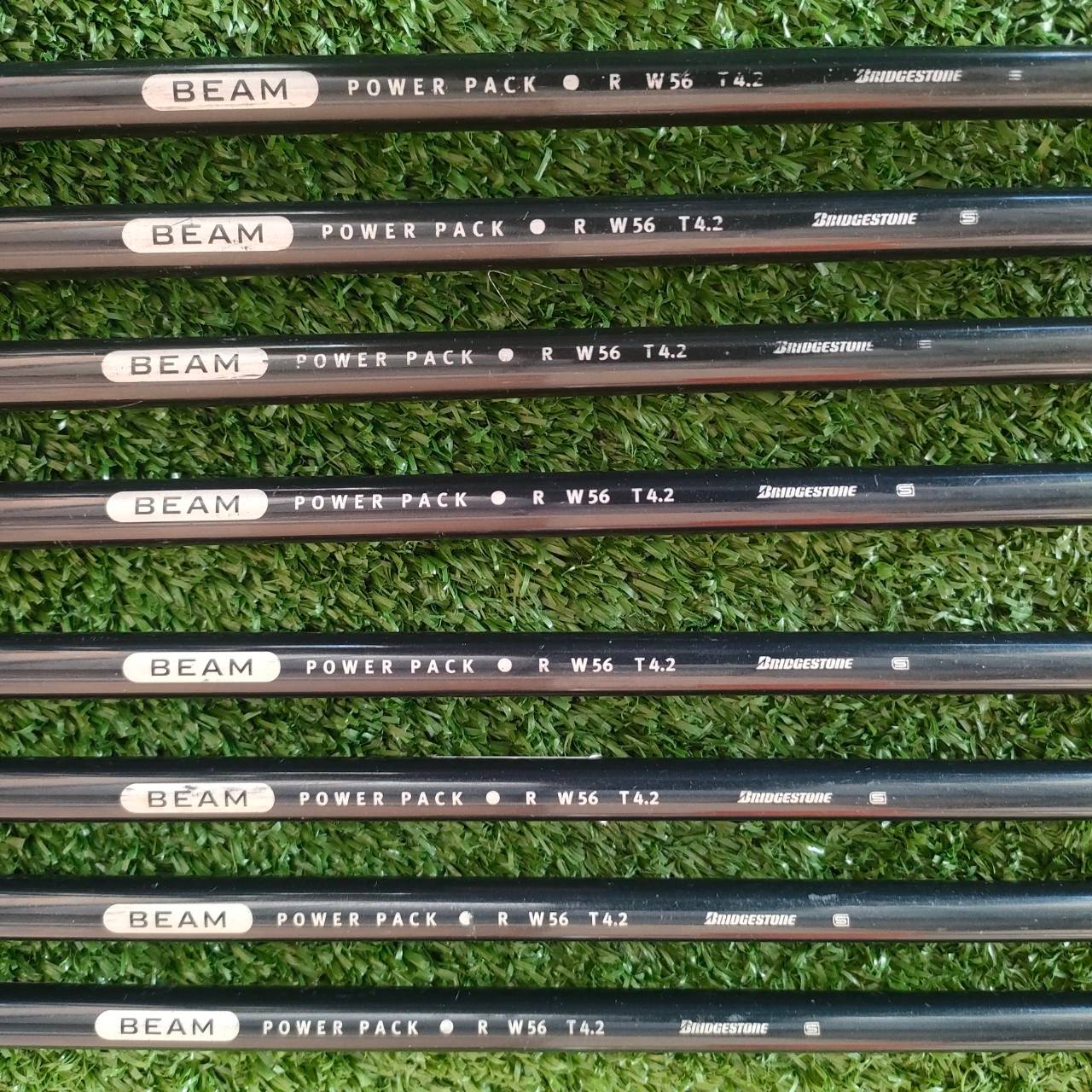ชุดเหล็ก BRIDGESTONE BEAM POWER PACK มีเหล็ก 5-9 เเละ P/S PA SW ก้าน BEAM POWER PACK FLEX R ใบใหญ่ OVER SIZE ตีง่ายมาก วัสดุดี!! ไม้กอล์ฟมือสอง ของแท้ BY NakaraLuxurious