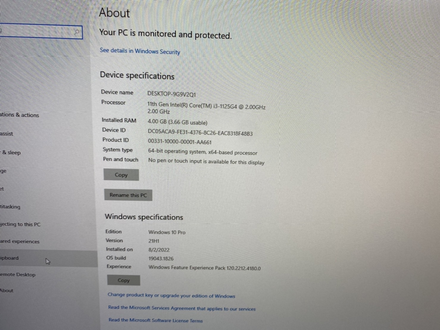 HP All in one 22-df1027d