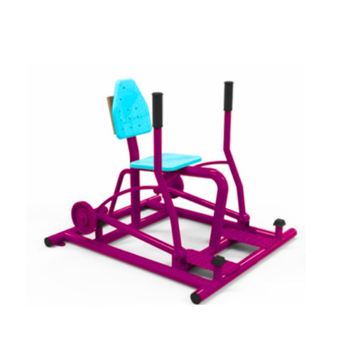 เครื่องออกกำลังกายกลางแจ้งผู้ใหญ่,บริหารแขน-หัวไหล่ (แบบดันยกน้ำหนัก),ลานกีฬาอเนกประสงค์ ,สวนสาธารณะ ,เทศบาล ,หมู่บ้าน ,ผลิตในไทย ,สั่งทำตามสีที่ต้องการได้ ขนาด 100 x 100 x 80 ซม.