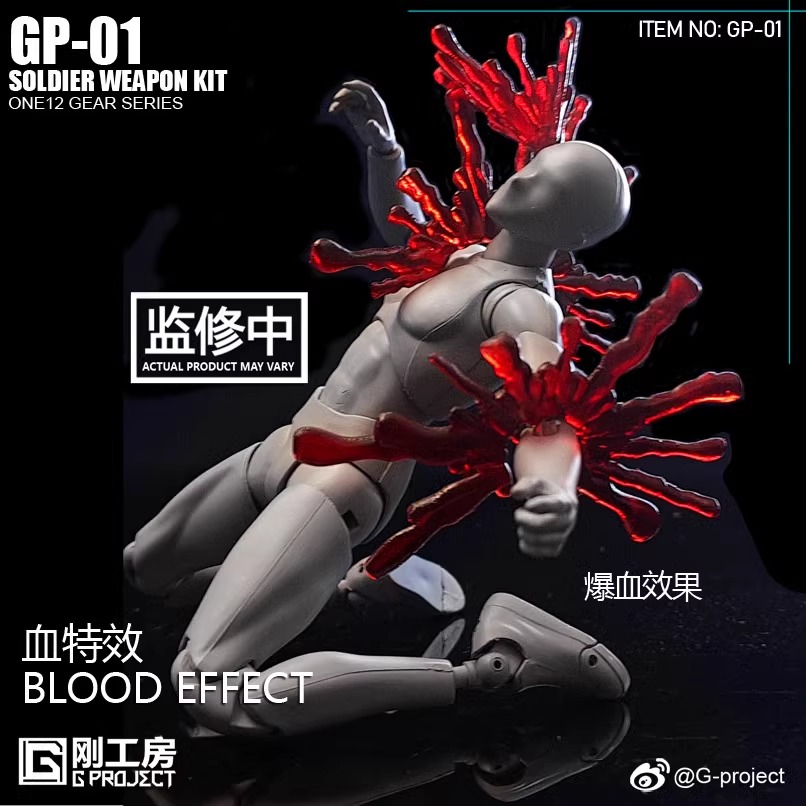 [สั่งจอง] G-PROJECT GP01 1/12 : Weapon pack (for mafex soldier)