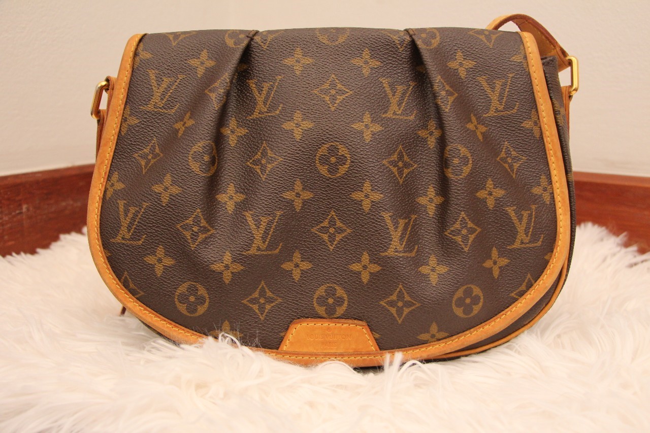 ขายถูกค่า มือสอง LOUIS VUITTON MENILMONTANT PM MONOGRAM CANVAS MADE IN FRANCE DATE CODE DU4111 แท้100%