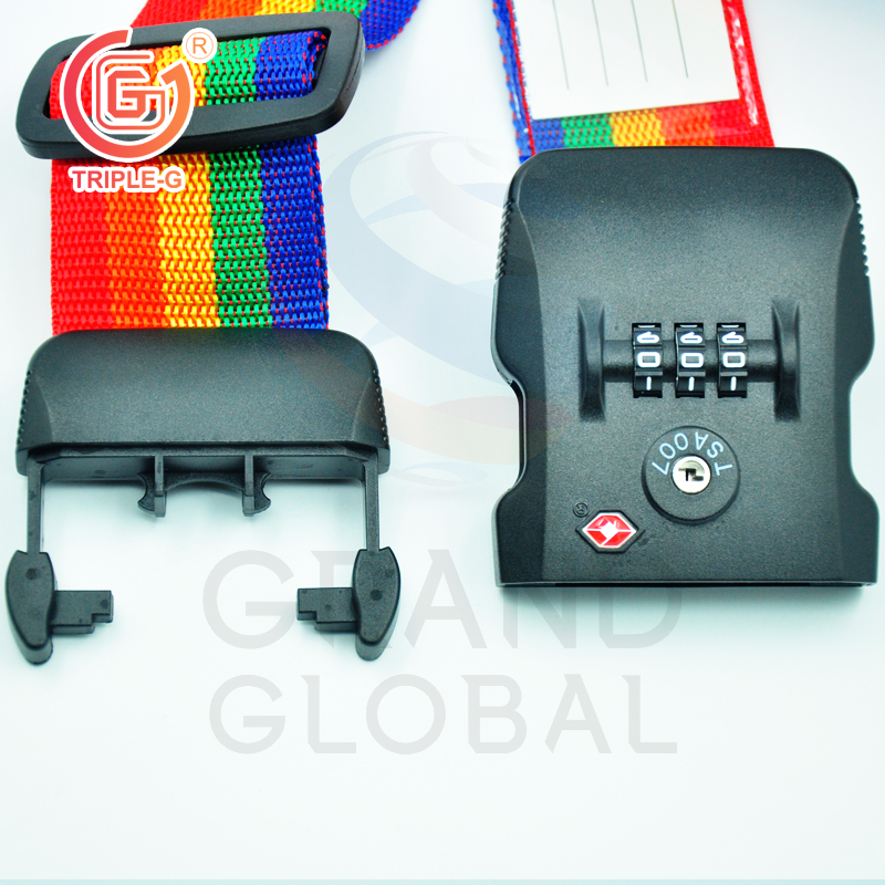 TRIPLE-G สายรัด กระเป๋าเดินทาง แบบล็อค 3 รหัส