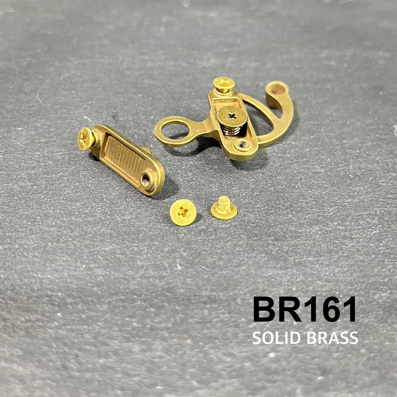 BR161 ตัวล็อคแบบไกปืนทองเหลืองแท้สำหรับทำล็อคกระเป๋า **ราคาต่อชิ้น**