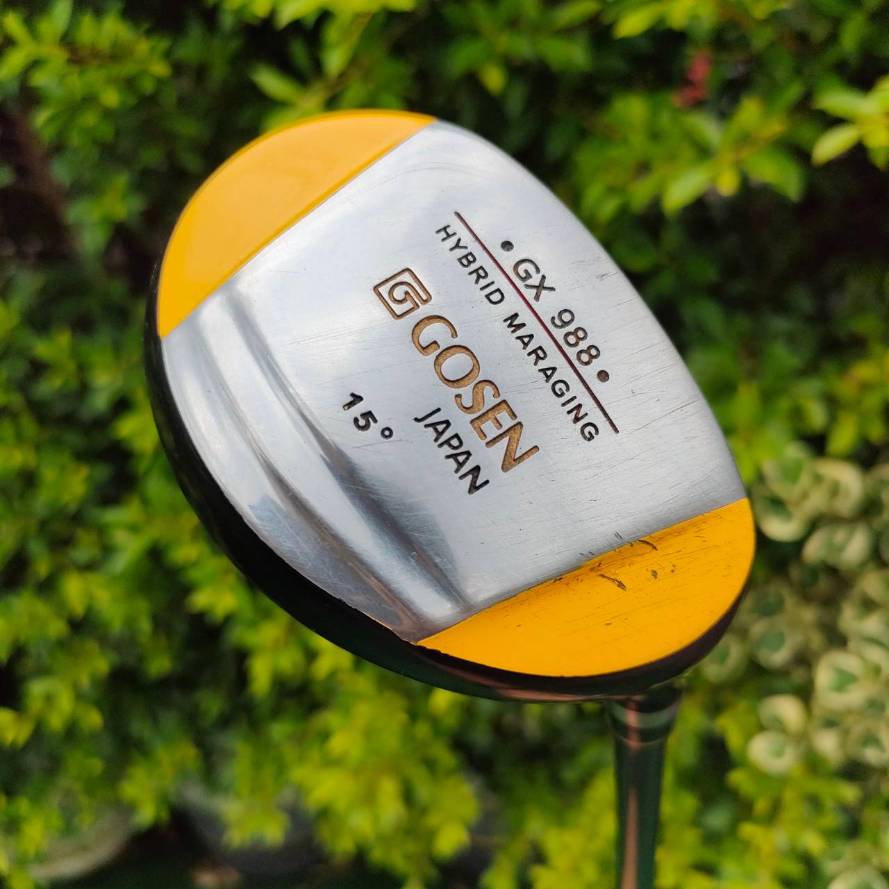 HYBRID GOSEN GX 988 หน้า MARAGING องศา 15 ก้าน GX 988 FLEX R องศาชัน!!! หน้าเด้ง!!! MARAGING ตีไกล แม่นมาก MADE IN JAPAN ไม้กอล์ฟมือสอง ของแท้ BY NakaraLuxurious