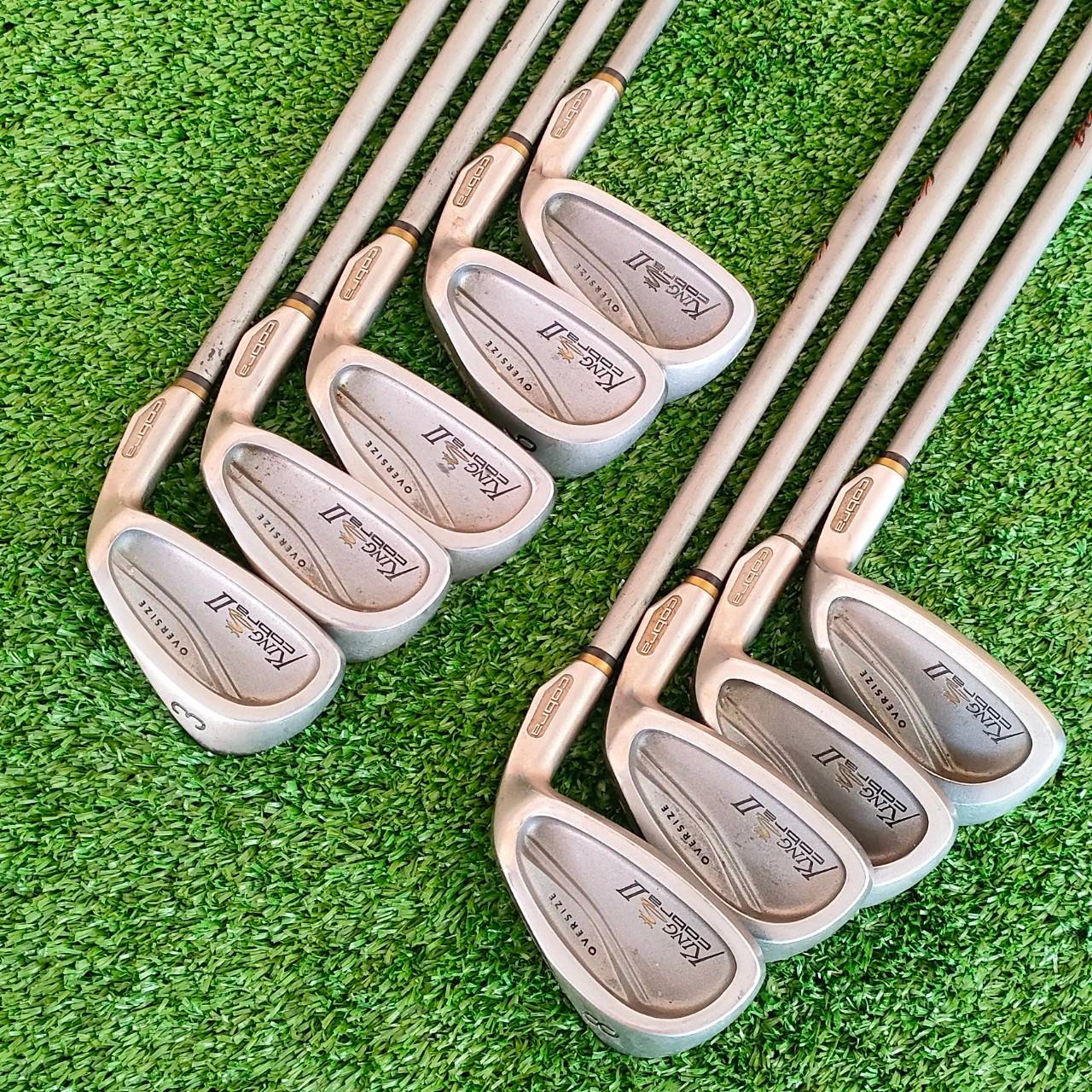 ชุดเหล็ก KING COBRA II OVERSIZE มีเหล็ก 3-9 เเละ PW SW ก้าน KING IQ SYSTEM FLEX R