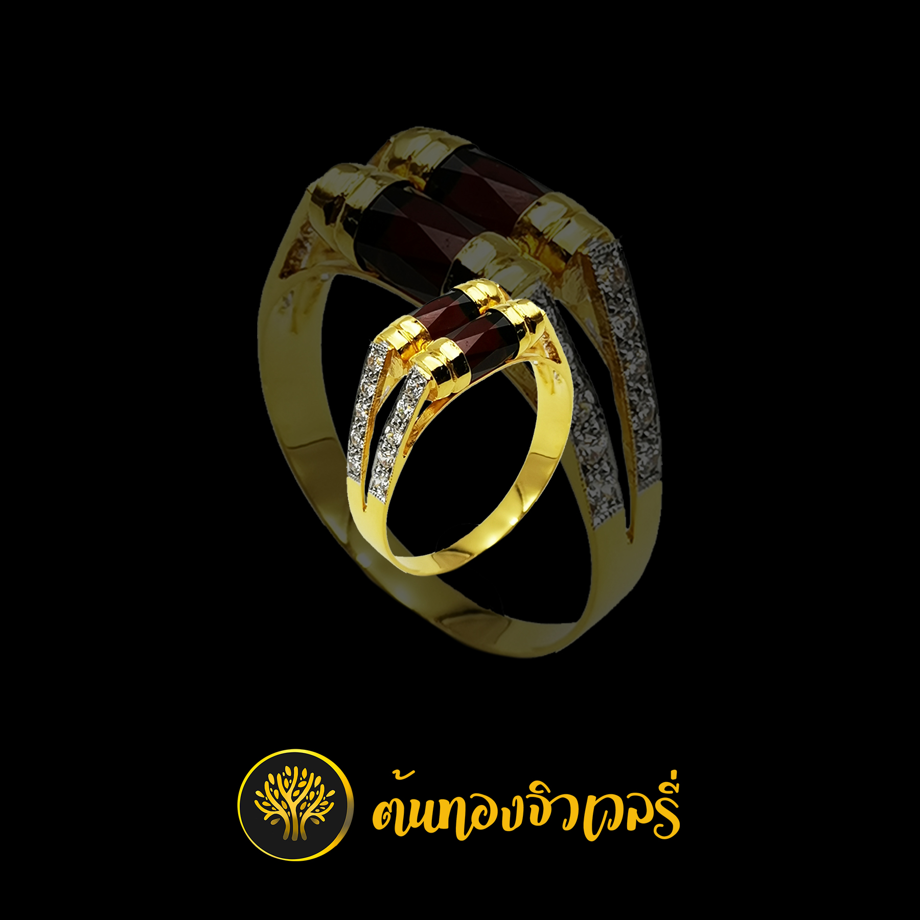 แหวนโกเมน2เม็ด สวยเหมือนเดิม เพิ่มเติมคือ มีมาเรื่อยๆครับ