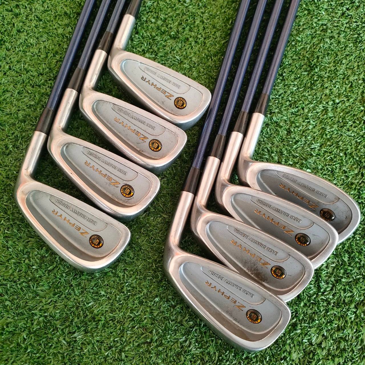 ชุดเหล็ก MIZUNO ZEPHYR มีเหล็ก 3-9 เเละ PW SW ** ขาดเหล็ก 7 ** ก้าน TF-2620 FLEX 7 ชุดพรีเมี่ยมในยุคนั้น TOP สุดของ MIZUNO ไม้กอล์ฟมือสอง ของแท้ BY NakaraLuxurious