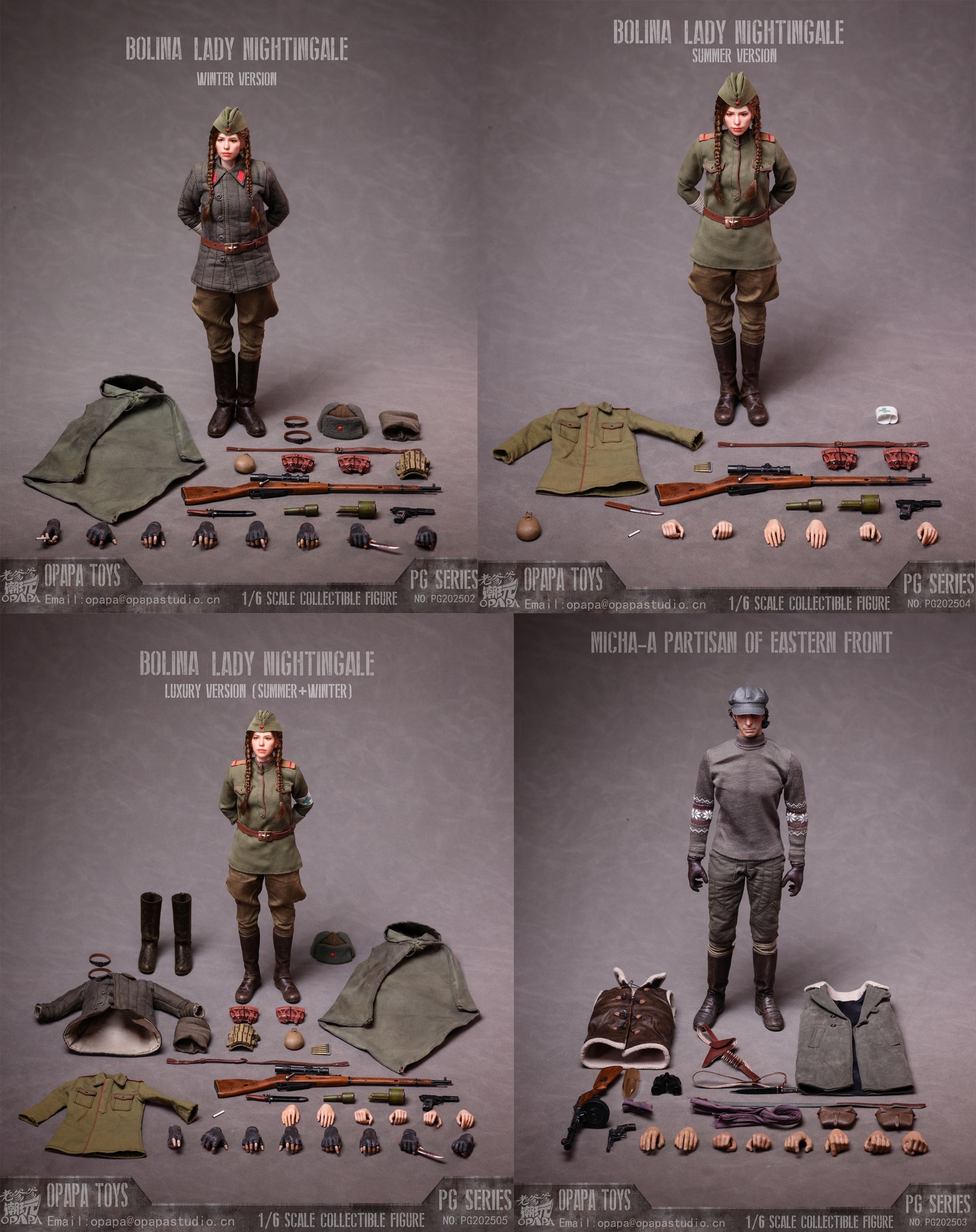 [สั่งจอง]OPAPA TOYS 1/6 - PG202502 : Bolina-Lady Nightingale (Winter Version)