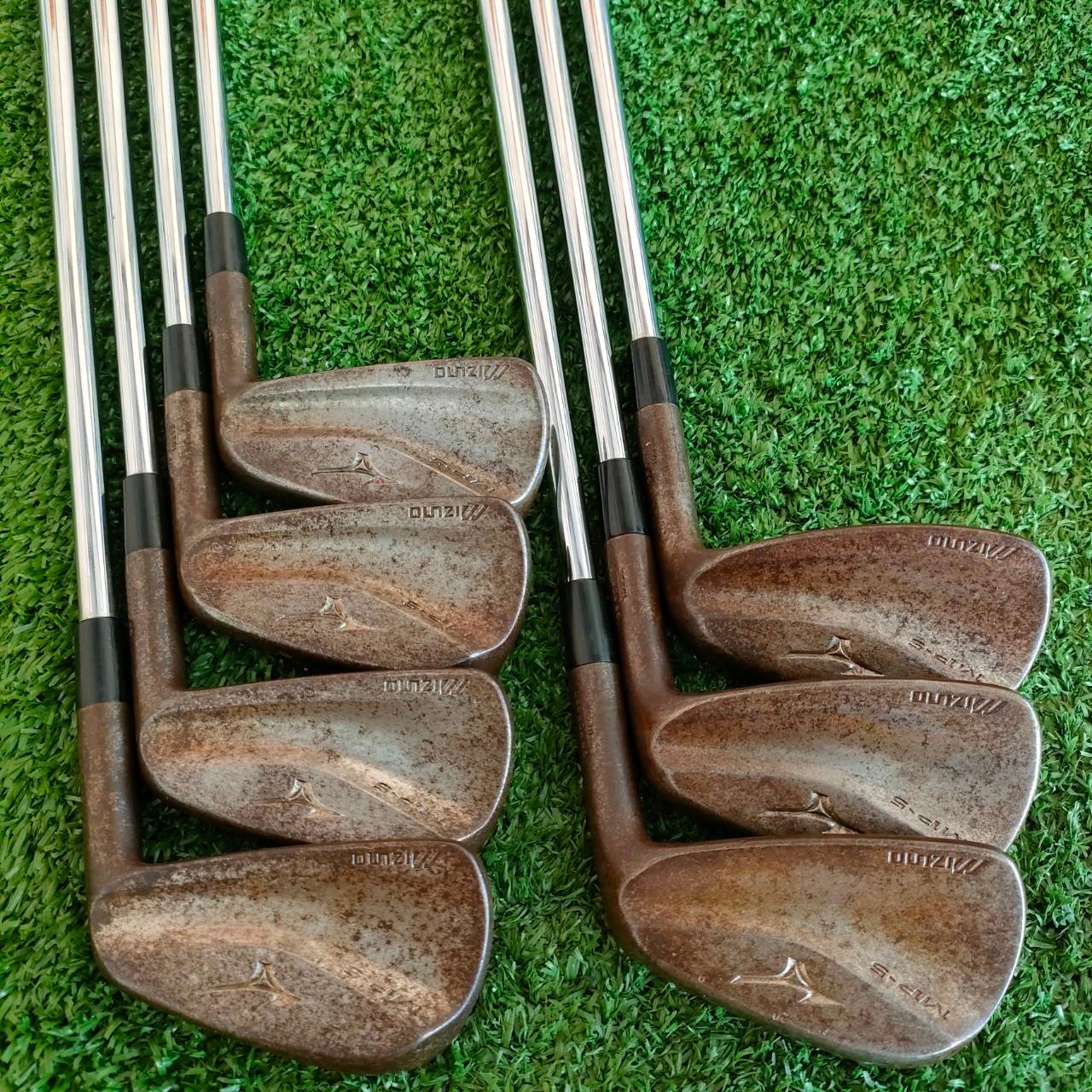 ชุดเหล็ก MIZUNO MP -5 มีเหล็ก 4 - 9 เเละ PW ก้าน PROJECT X 6.0 เหล็ก GF FORGED 1025E สุดยอดของสุดยอด FORGEDJAPAN ต้นตำหรับ ดีที่สุด!!! ไม้กอล์ฟมือสอง ของแท้ BY NakaraLuxurious