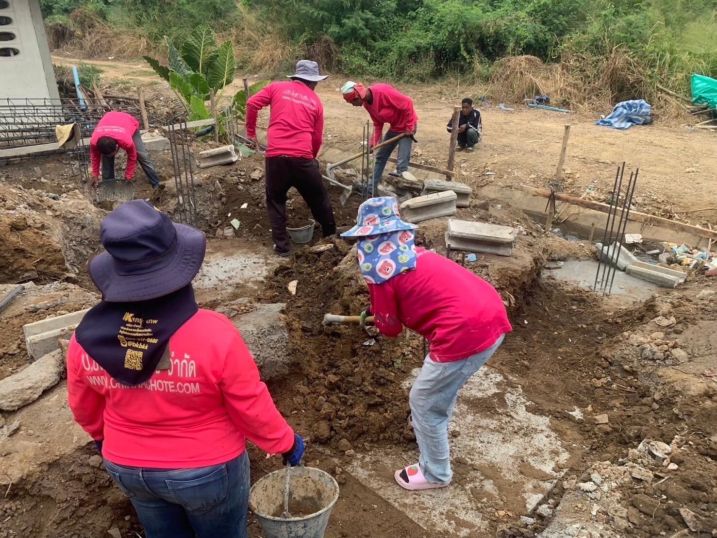 งานสร้างห้องน้ำ รร.วัดหนองเสือ อ.บ้านโป่งจ.ราชบุรี