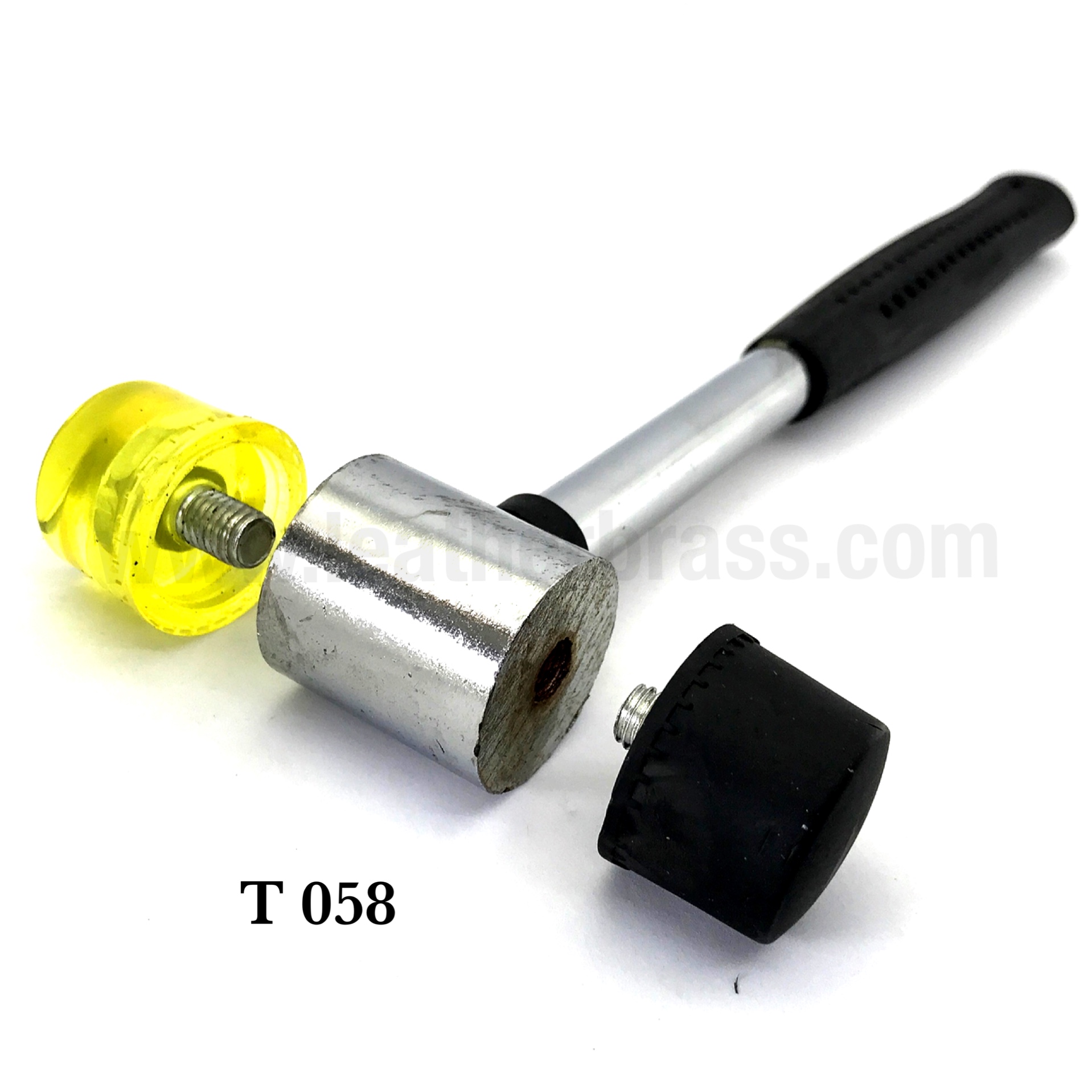 T058 ฆ้อนยางสำหรับใช้กับส้อมตอก และแท่งเจาะรูต่างๆ ถนอมส้อมตอก leatherbrass**ราคาต่ออัน**