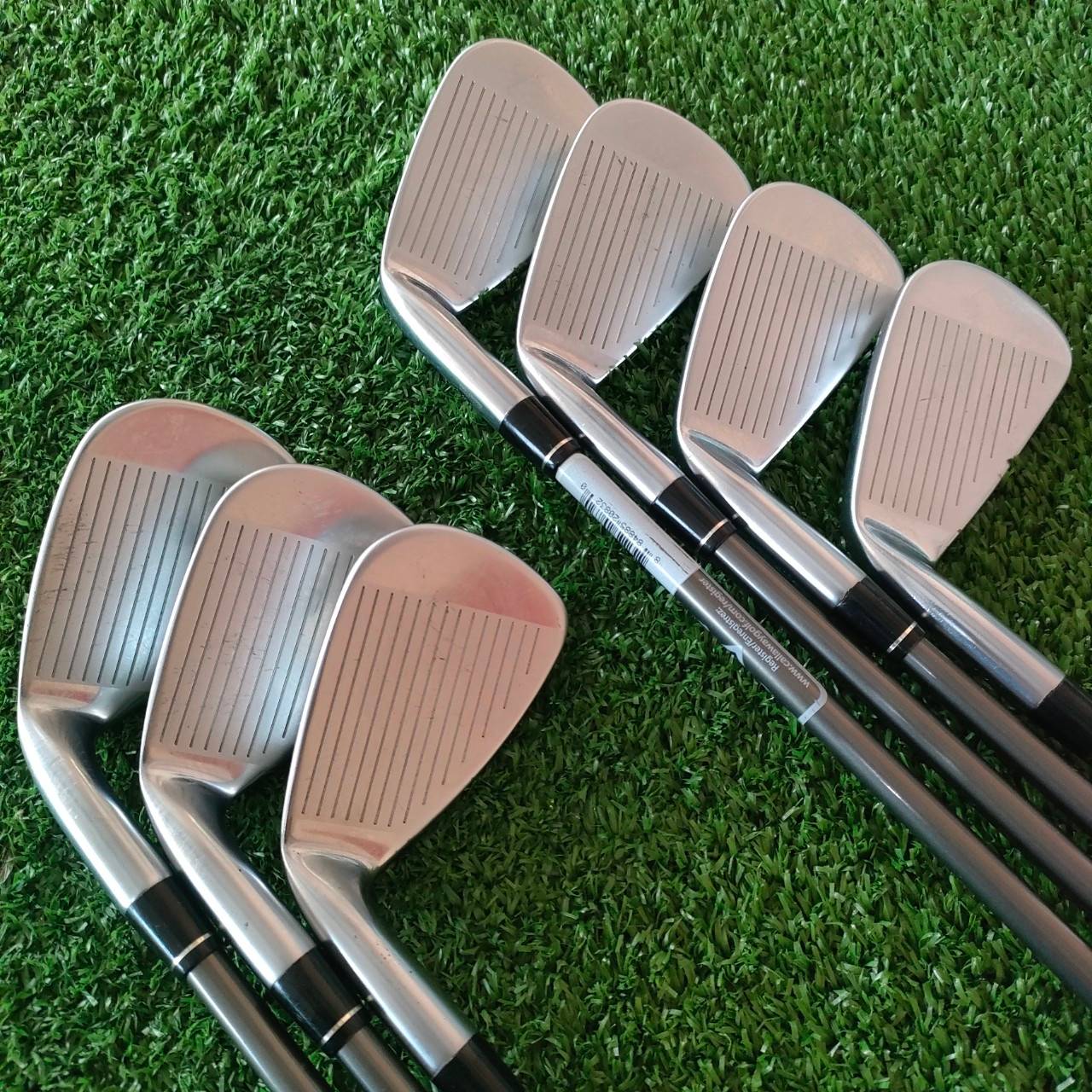 ชุดเหล็ก CALLAWAY LEGACY V มีเหล็ก 5-9 เเละ PW SW ก้าน LEGACY FLEX R เป็นเหล็กเนื้อ FORGED แท้!! แต่ยังมี CAVITY ที่ลึกมากซึ่งต้องใช้ FORGED เยอะมากๆ ไม้กอล์ฟมือสอง ของแท้ BY NakaraLuxurious